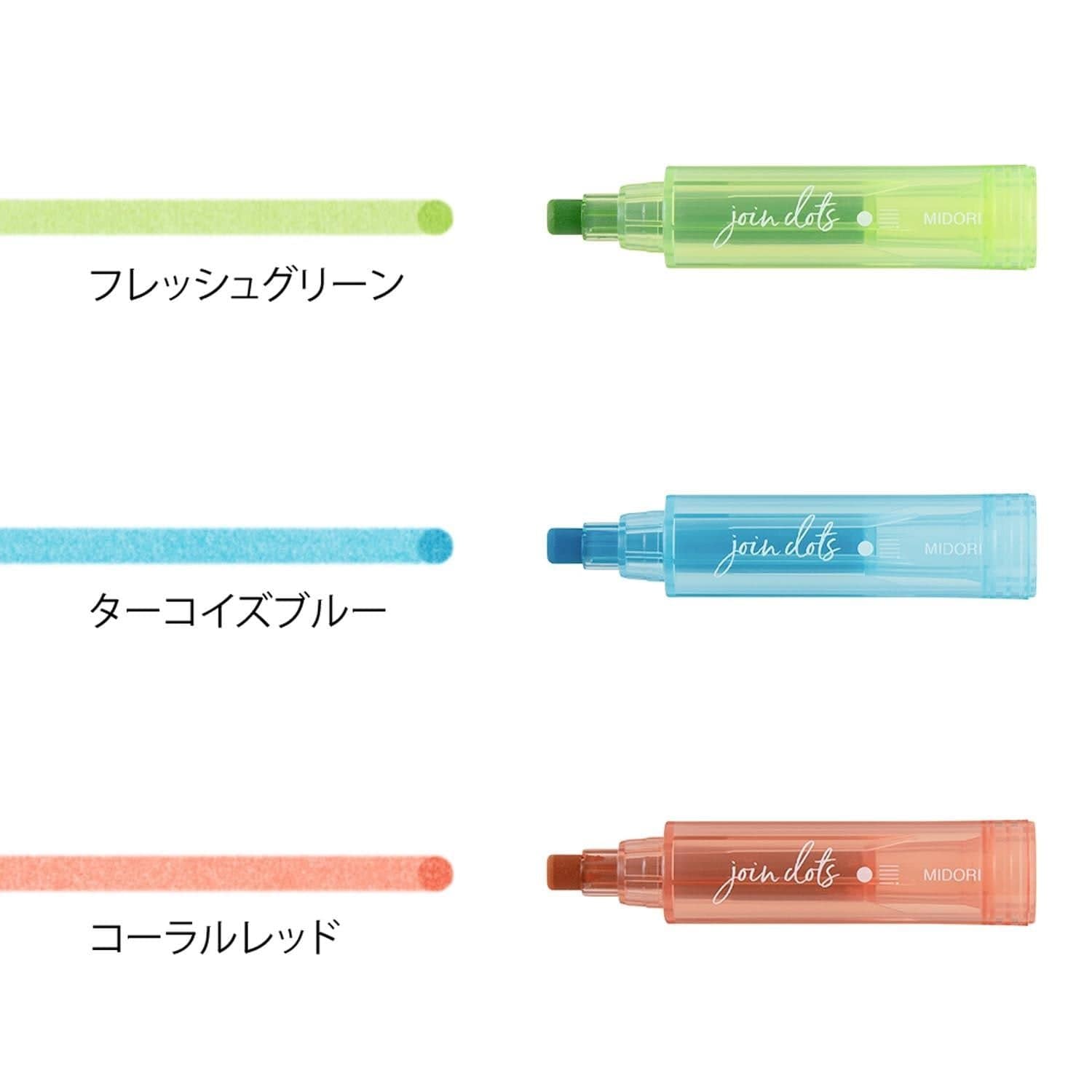 Midori Penne Connecting Pen Join Dots - Bright