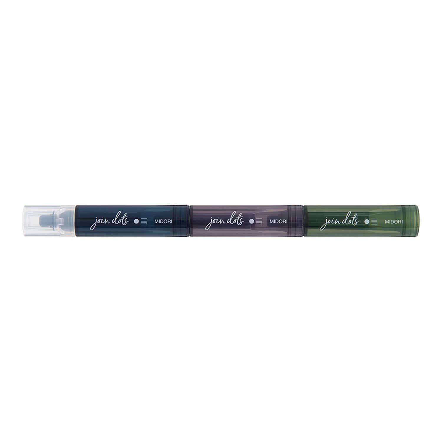 Midori Penne Connecting Pen Join Dots - Dark