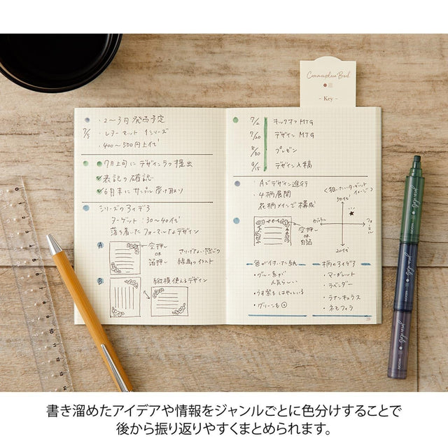 Midori Penne Connecting Pen Join Dots - Dark