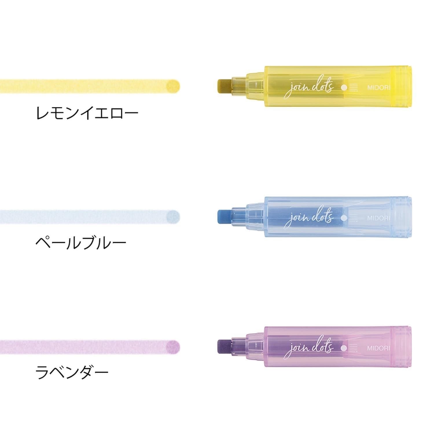 Midori Penne Connecting Pen Join Dots - Pastel