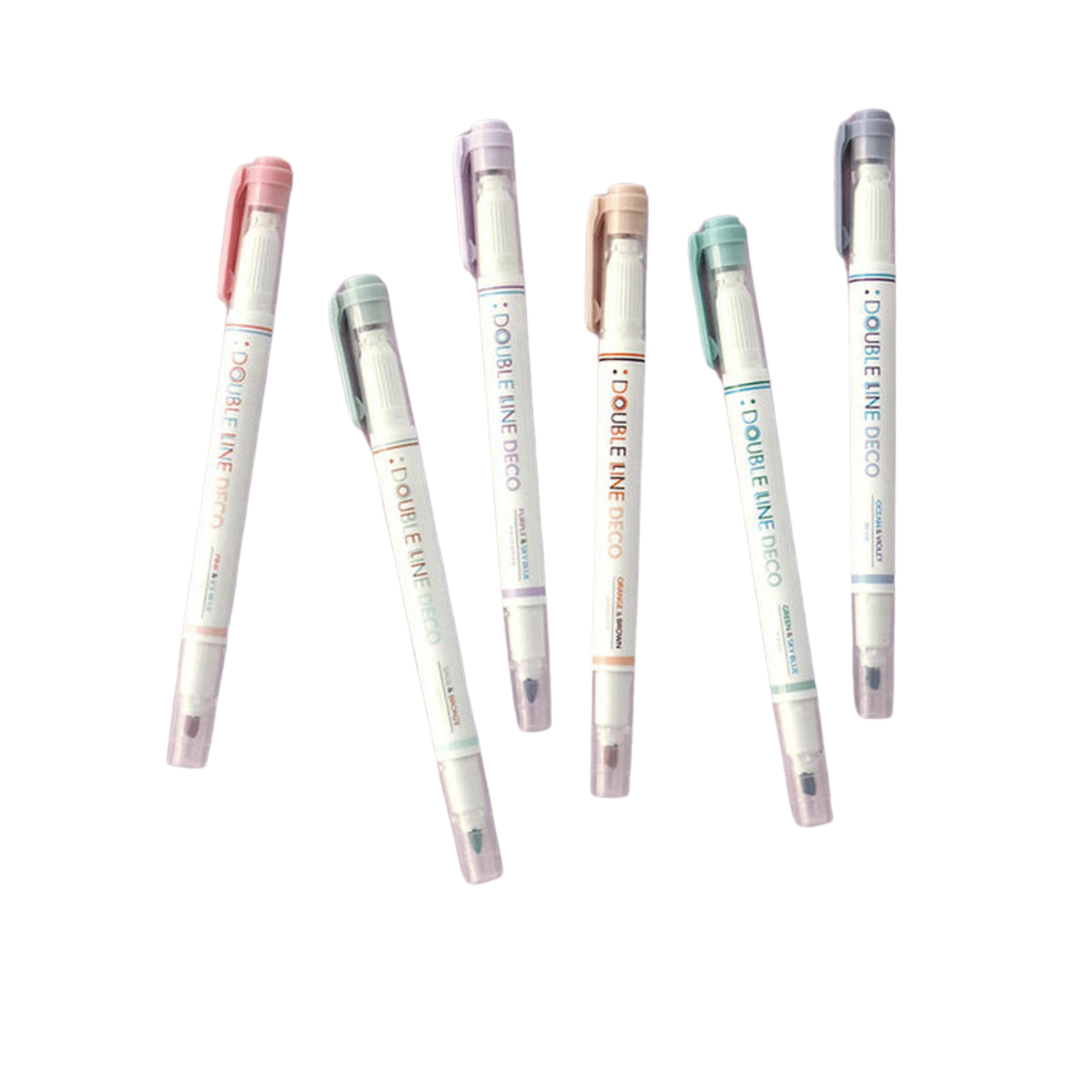 Iconic Penne Double Line + Highlighter Pens Lake- set da 3