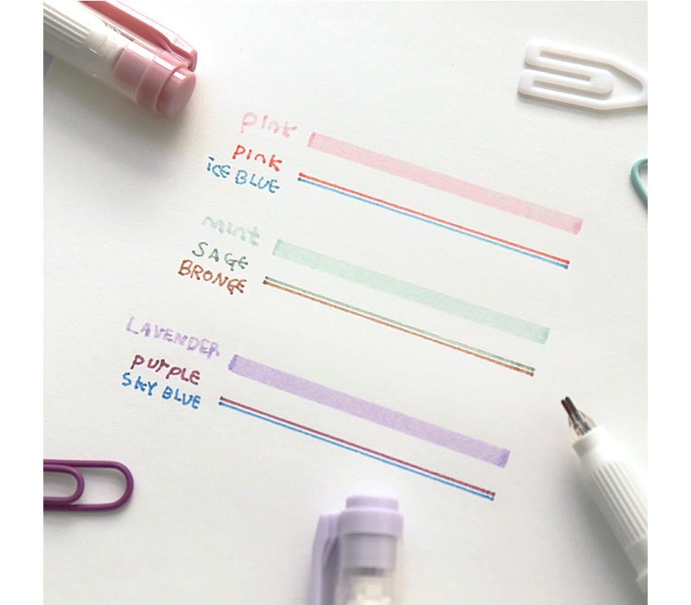 Iconic Penne Double Line + Highlighter Pens Spring- set da 3