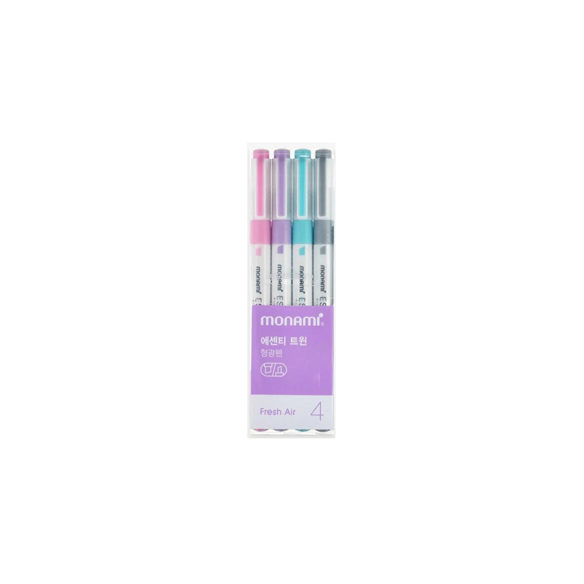 Monami Penne Essential Twin Highlighter - doppia punta set da 4