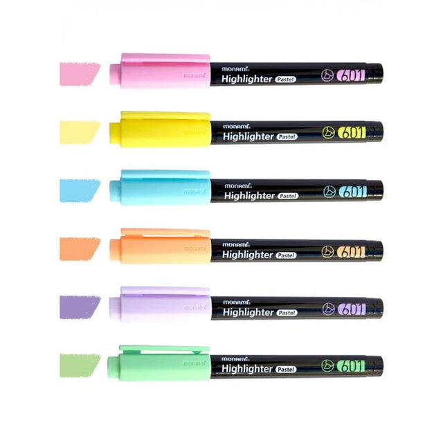 Monami Penne Highlighter 601 Pastel - set di evidenziatori