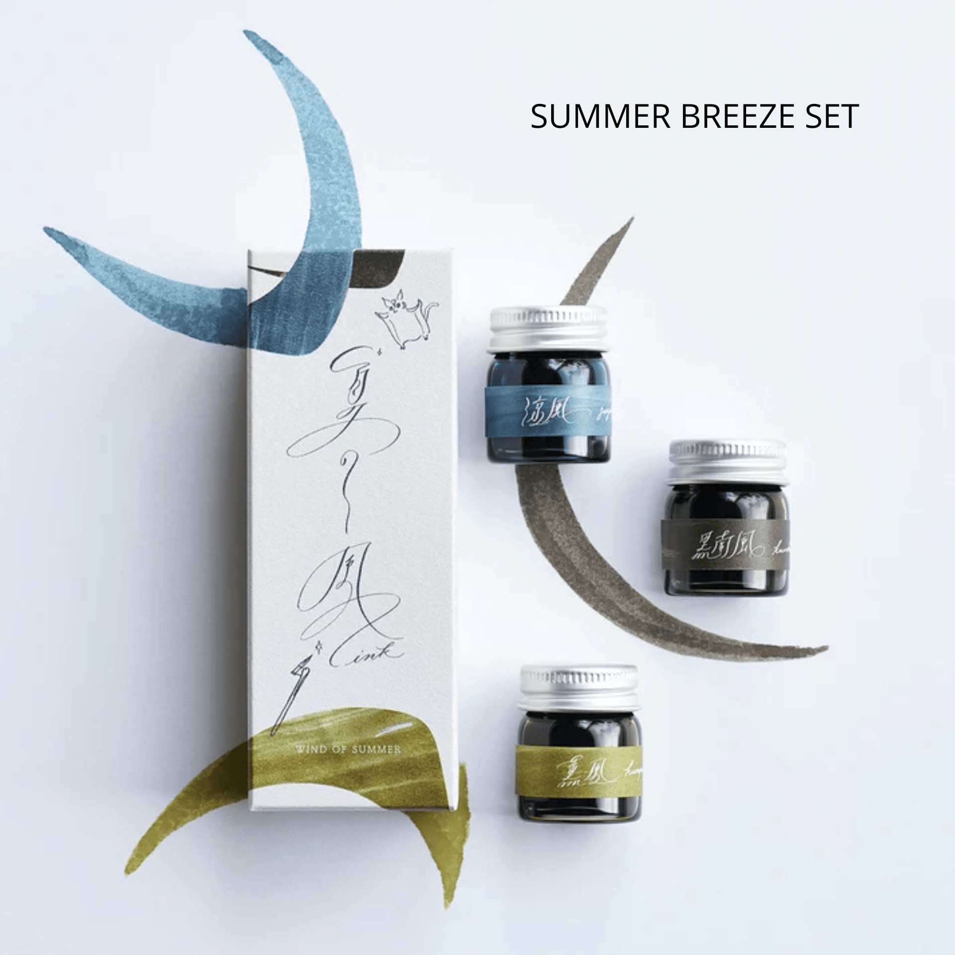 Kaweco Penne SUMMER BREEZE SET Inchiostri Kaze - Wind Ink Seasonal Breeze Sets