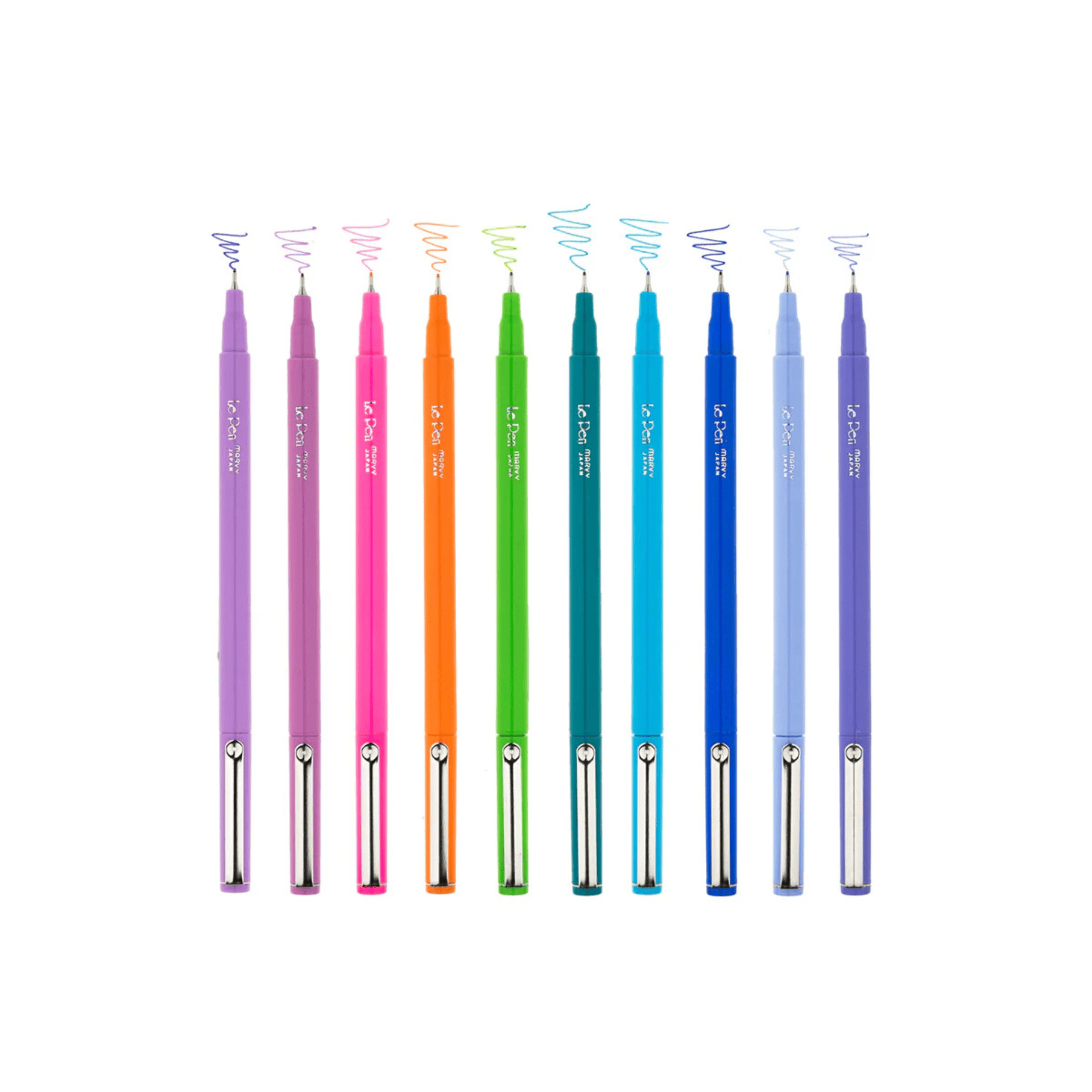 Marvy Huchida Penne Le Pen Set da 10 - Bright