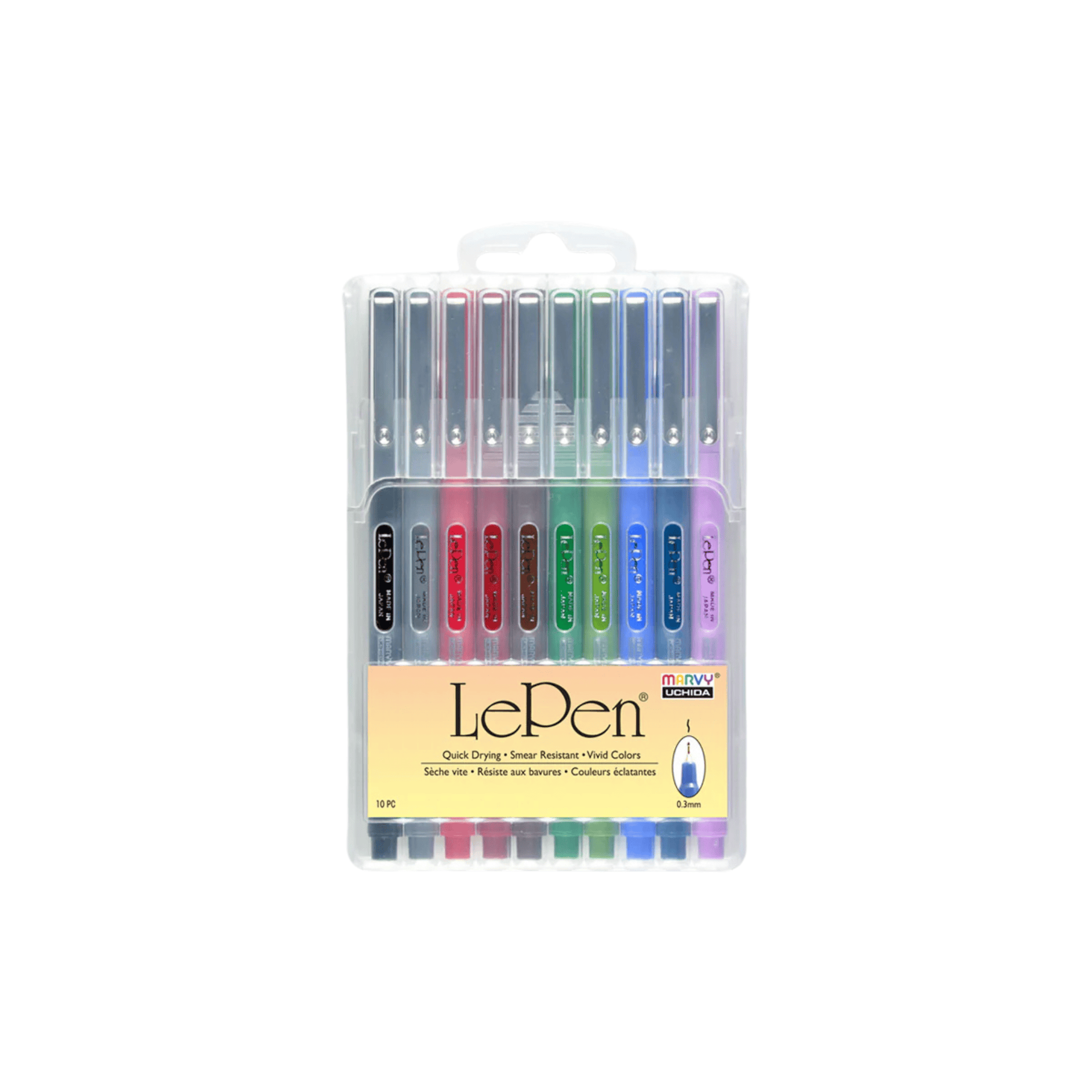 Marvy Huchida Penne Le Pen Set da 10 - Dark