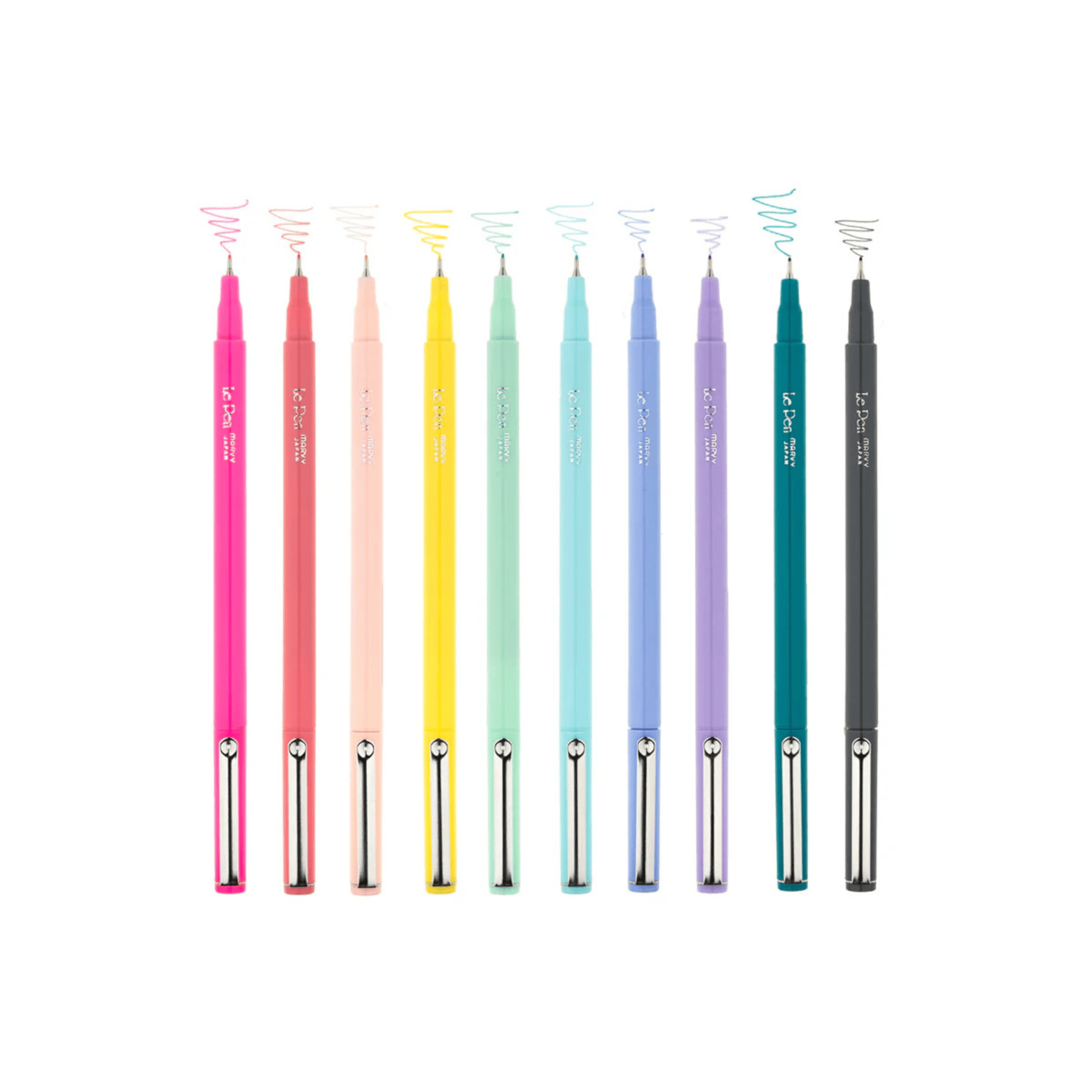 Marvy Huchida Penne Le Pen Set da 10 - Pastel