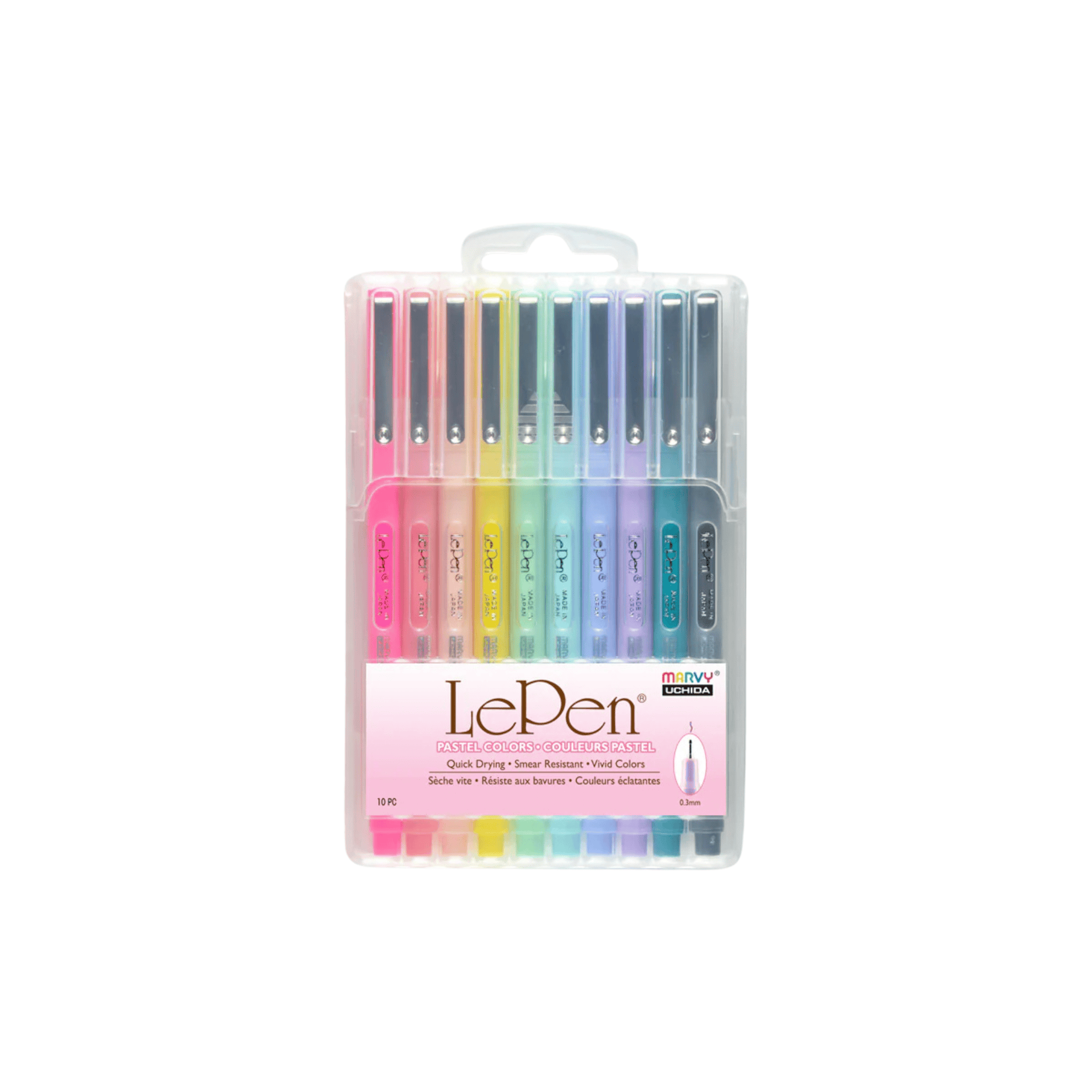 Marvy Huchida Penne Le Pen Set da 10 - Pastel