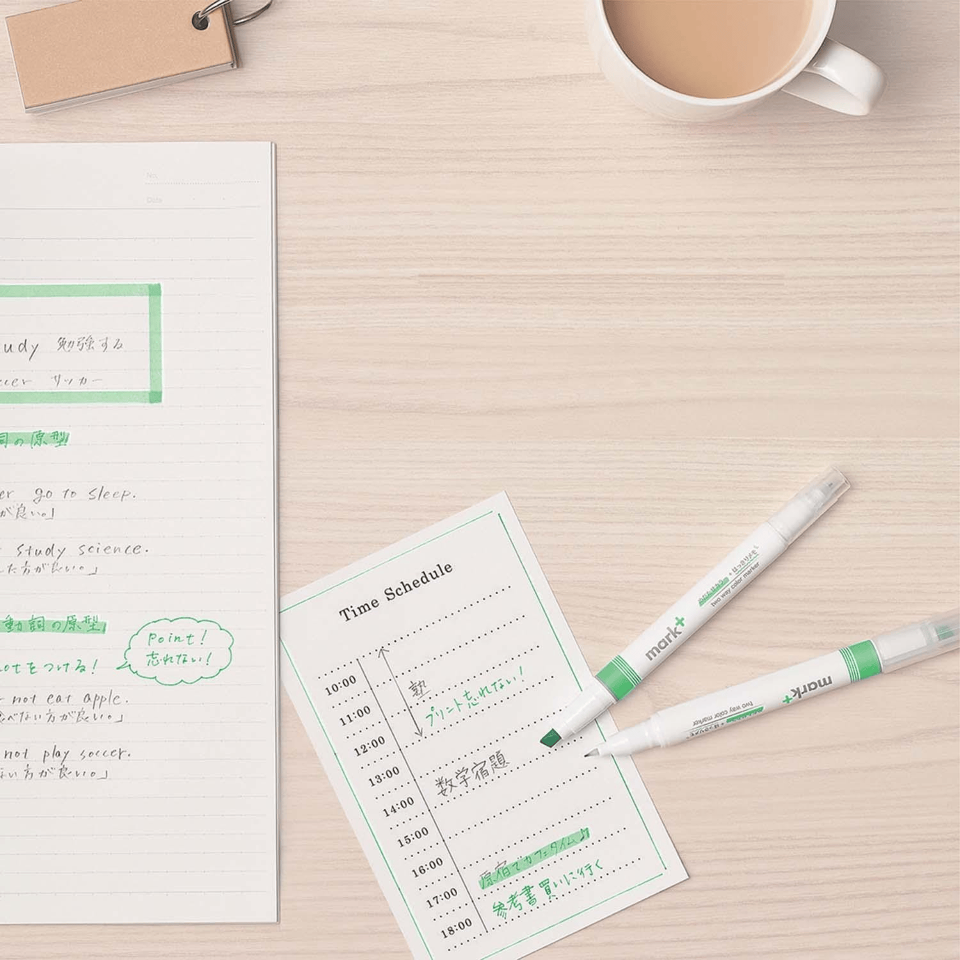 KOKUYO Penne Mark + 2 Way Marker - Set of 5 - Type 2