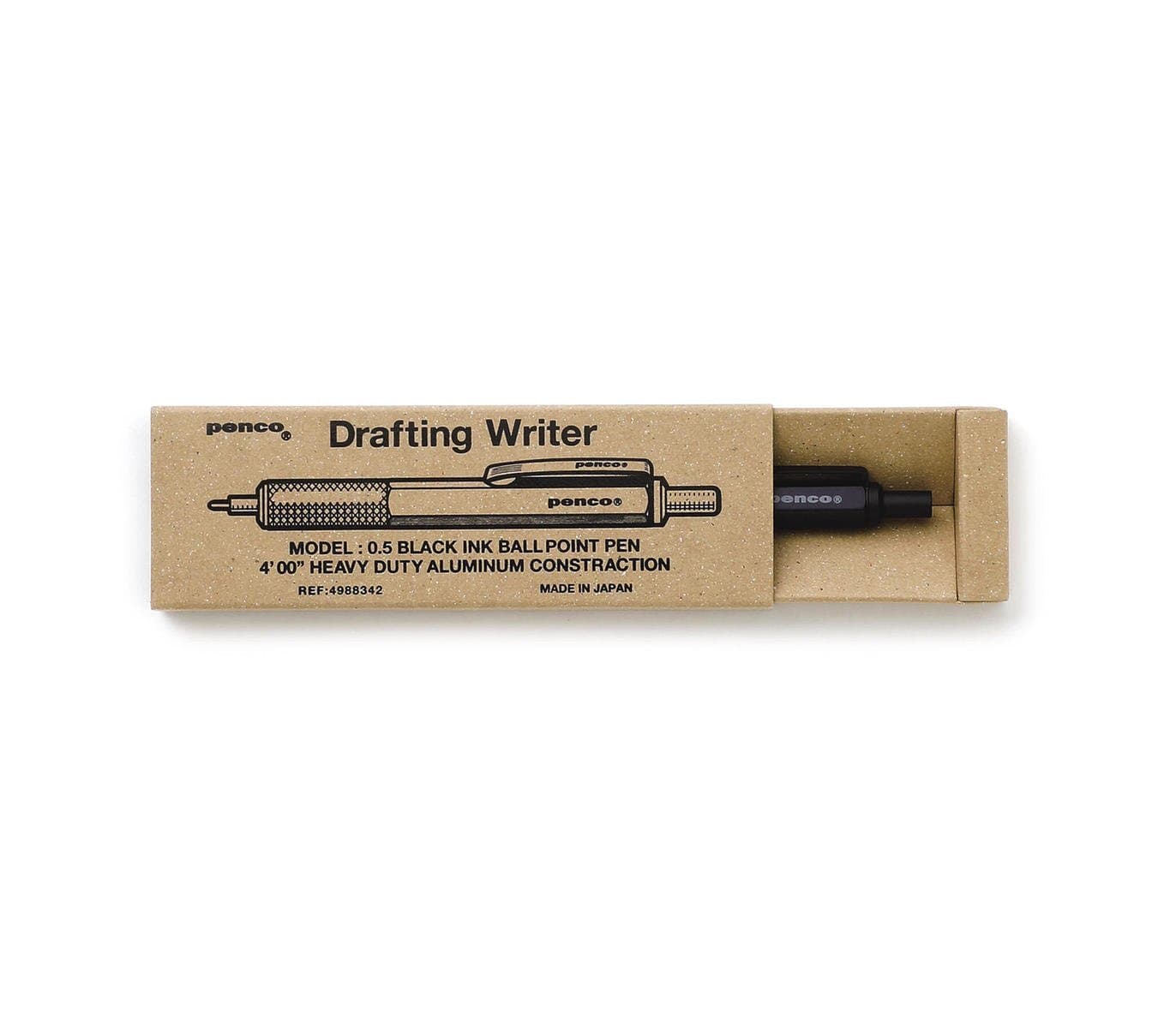 Penco Penne Penco Drafting Ballpoint Pen Black