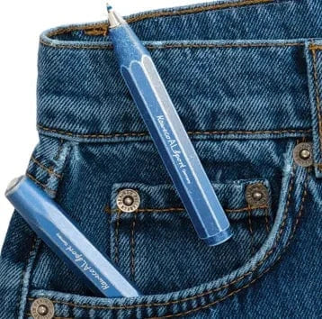 Kaweco Penne Penna a sfera AL Sport -  Stonewashed Blue