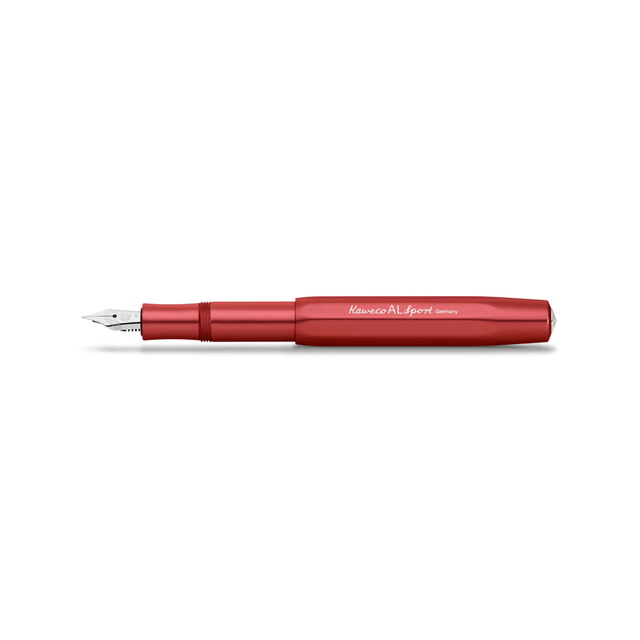 Kaweco Penne FINE F Penna Stilografica AL Sport - Deep Red