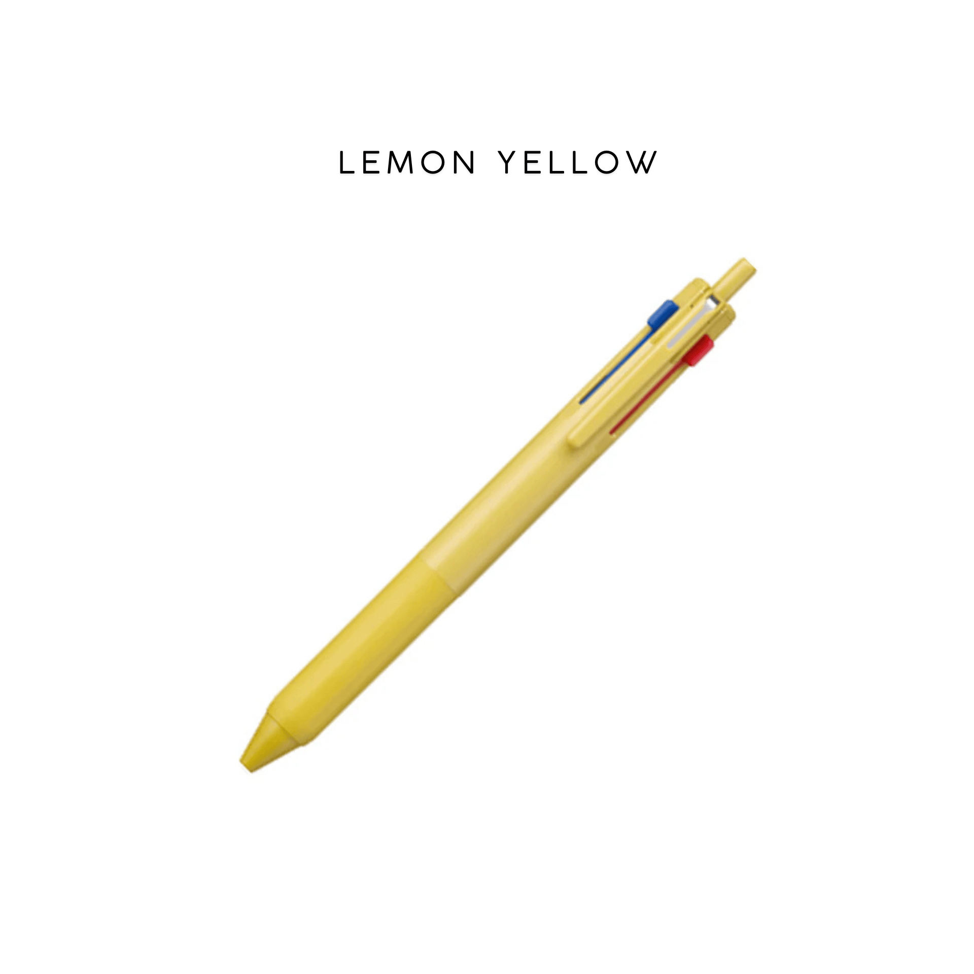 Mitsubishi Pencil Penne LEMON YELLOW - 0.7mm Penna Uni-Ball Jetstream - 3 colori