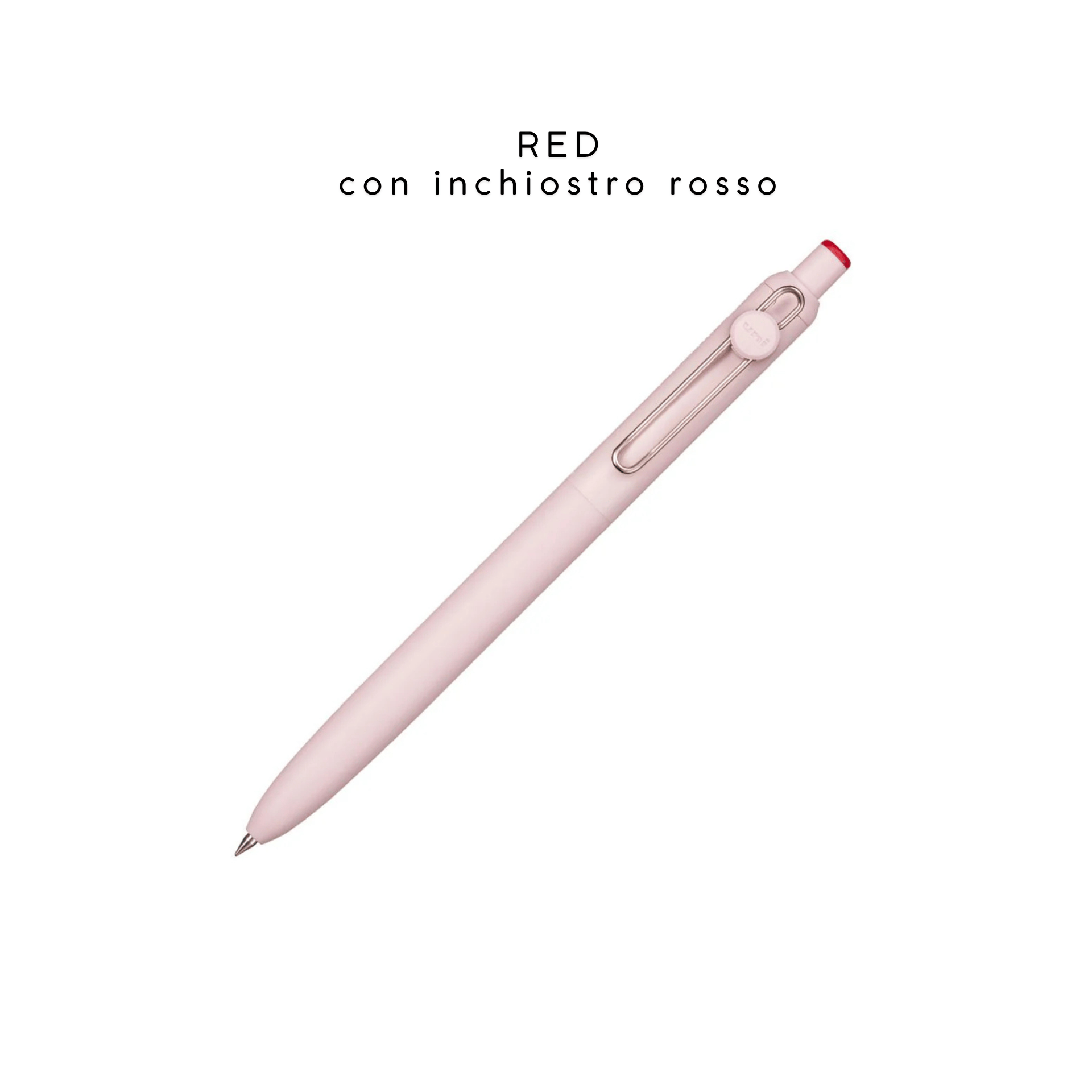 Mitsubishi Pencil Penne RED - inchiostro rosso Penna Uni-Ball Zento - fine 0.5