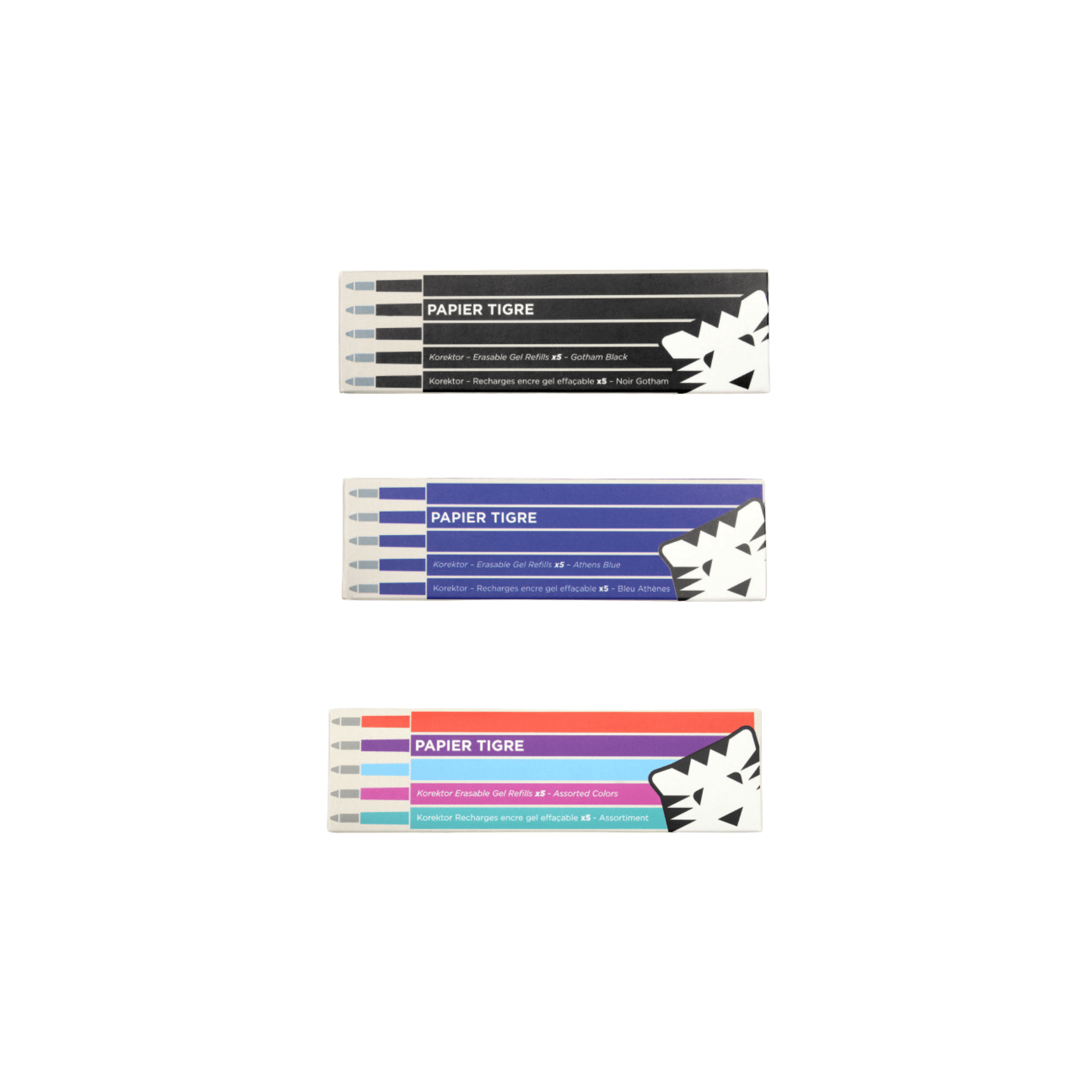 Papier Tigre Penne Refill per penna cancellabile Papier Tigre