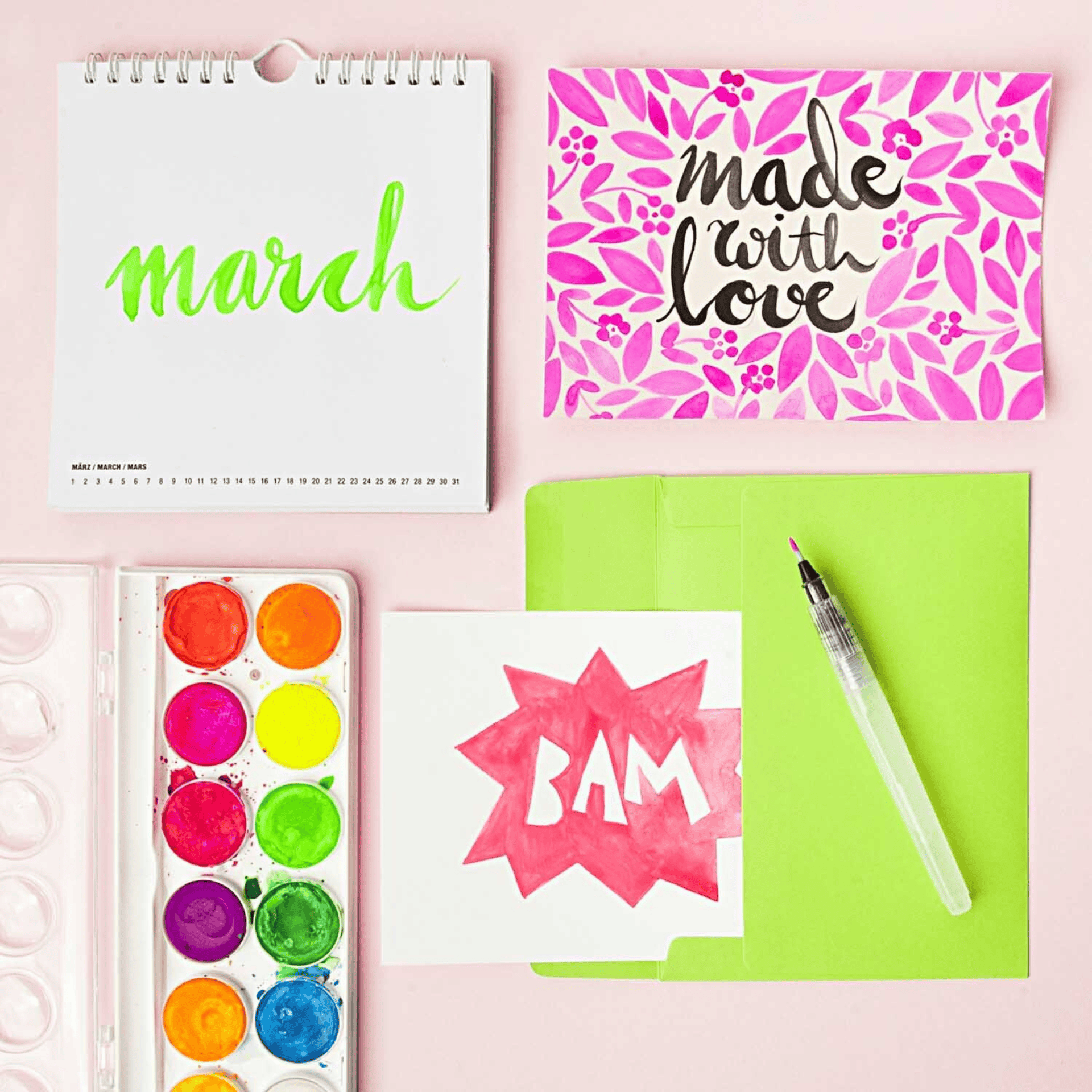 Rico Design Penne Set da 3 Water Tank Brush Pen