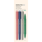 KOKUYO Penne Set ME Marking Pen doppia punta 4 colori