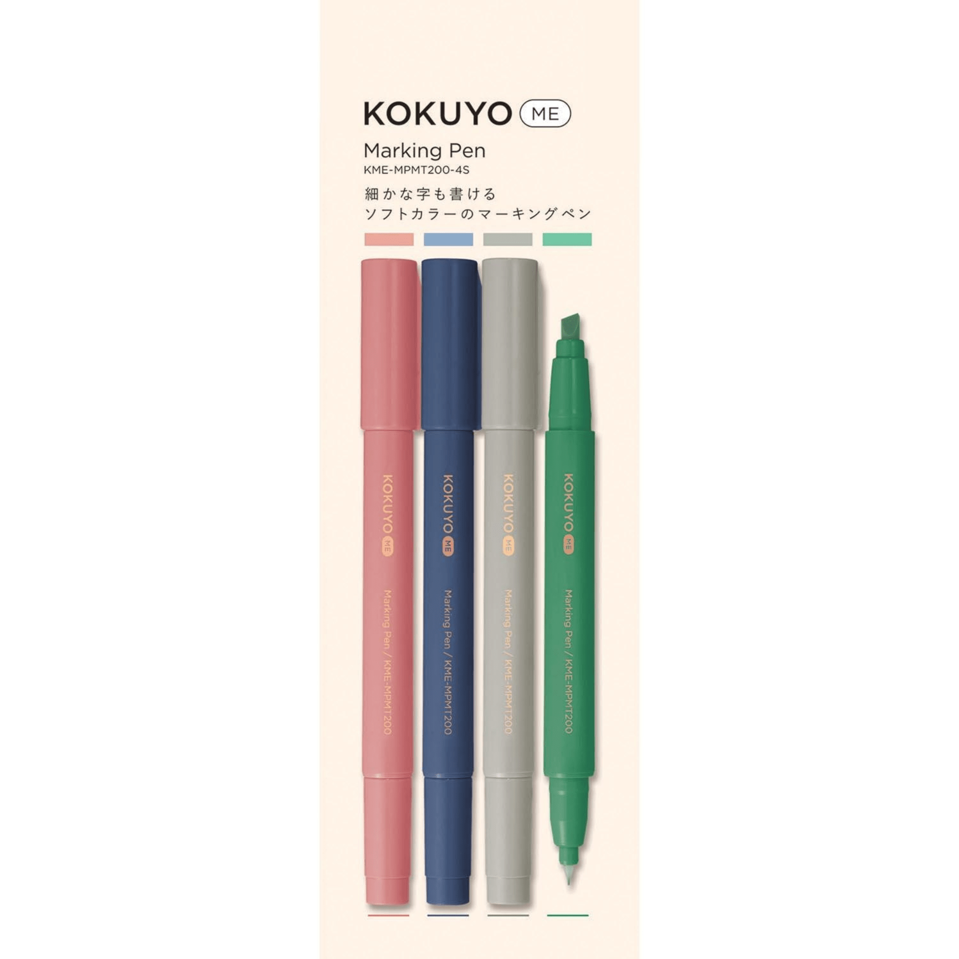 KOKUYO Penne Set ME Marking Pen doppia punta 4 colori