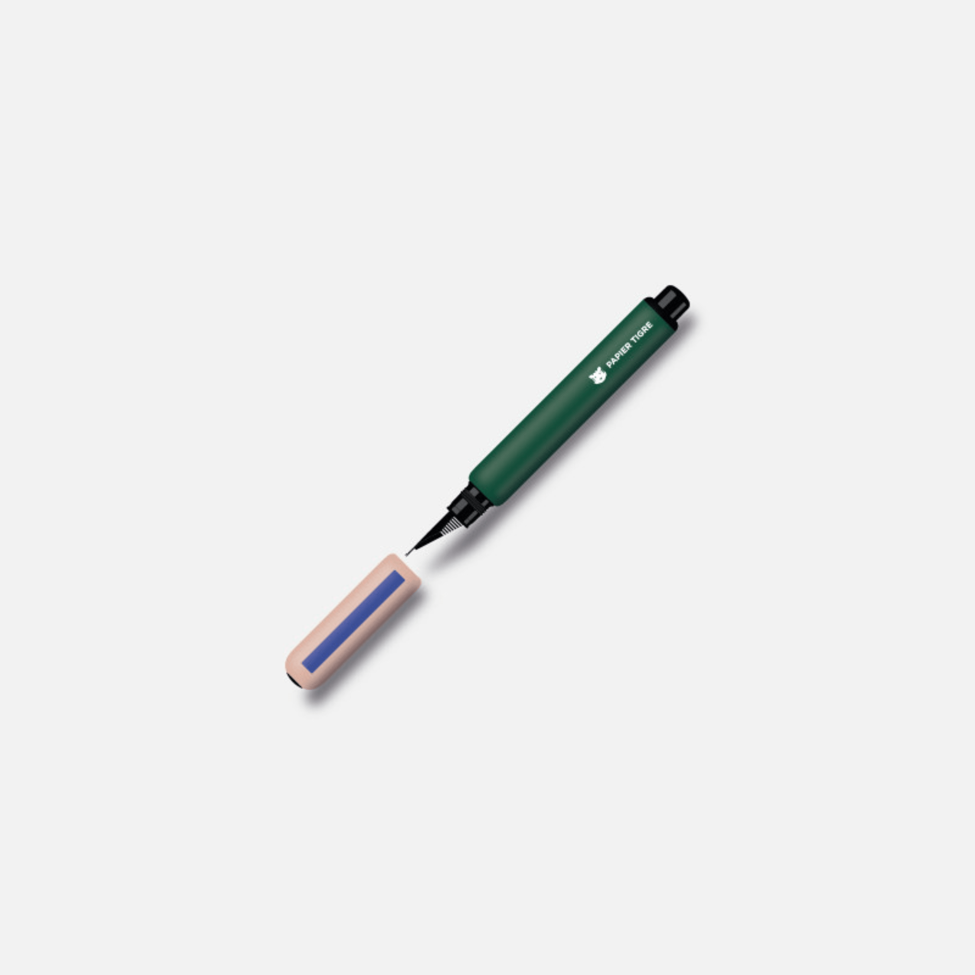 Papier Tigre Penne Stilografica Tigre - Green & Pink