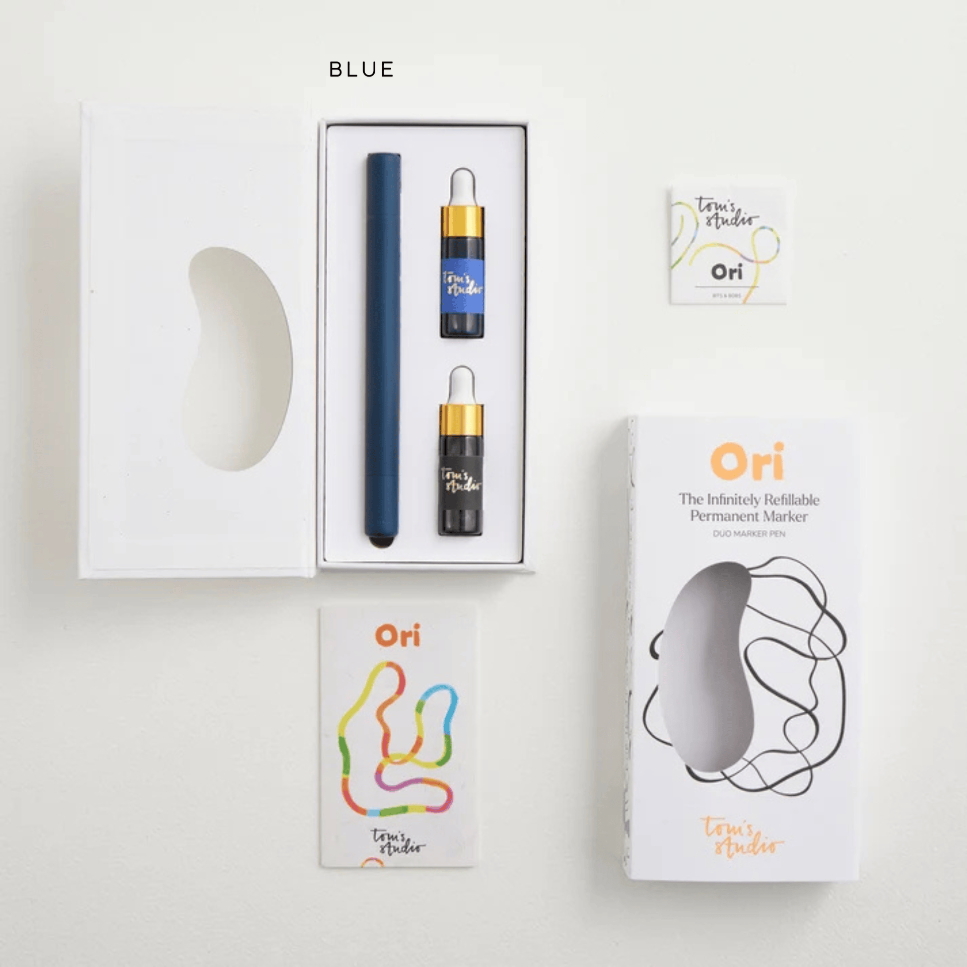 Tom's Studio Penne BLUE The Ori Permanent - Marker Pen
