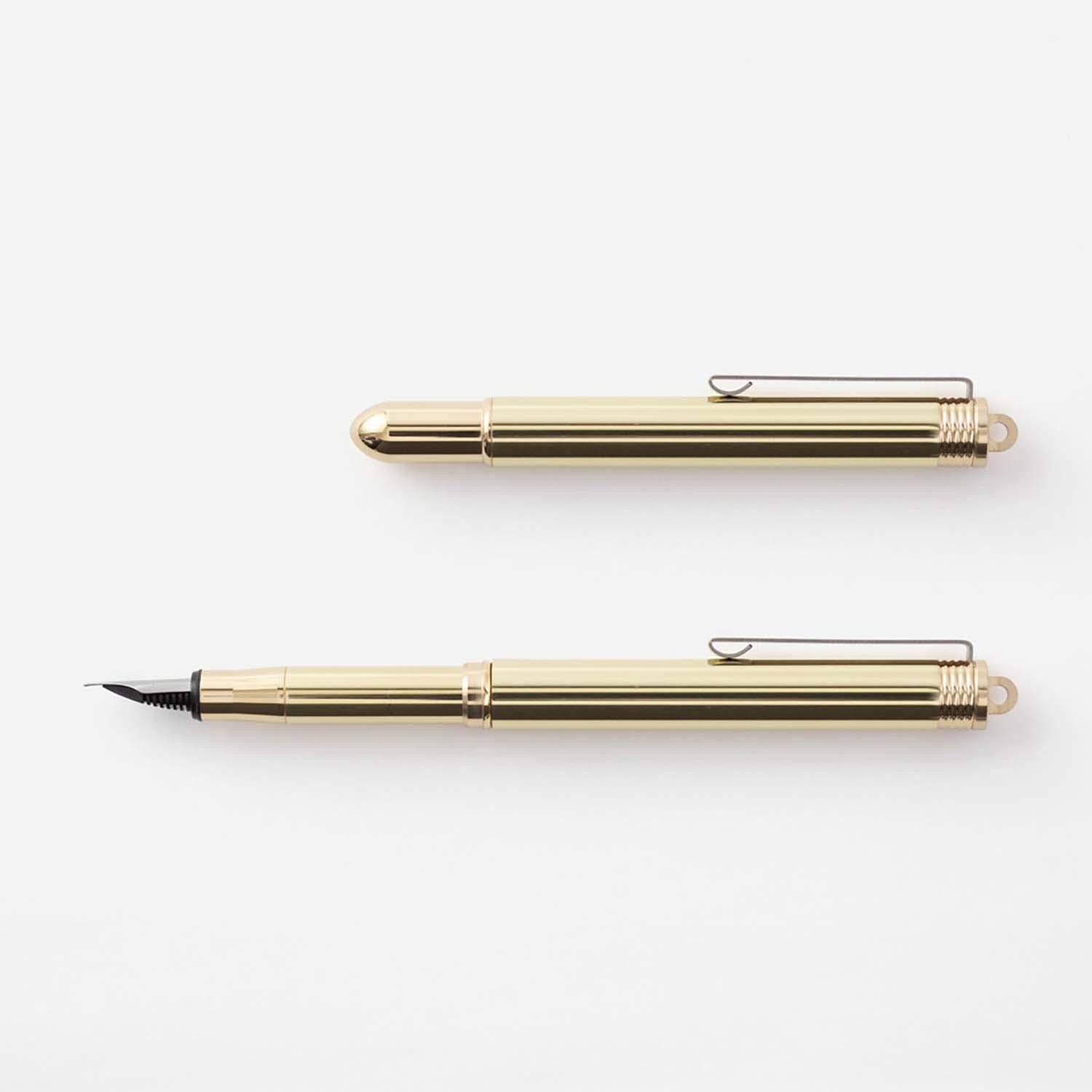 Traveler's Company Japan Penne TRC BRASS Fountain Pen - Penna Stilografica Traveler's
