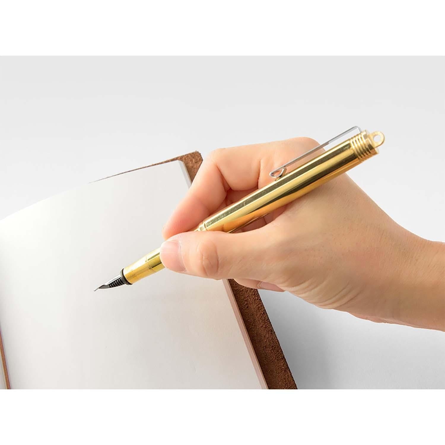Traveler's Company Japan Penne TRC BRASS Fountain Pen - Penna Stilografica Traveler's