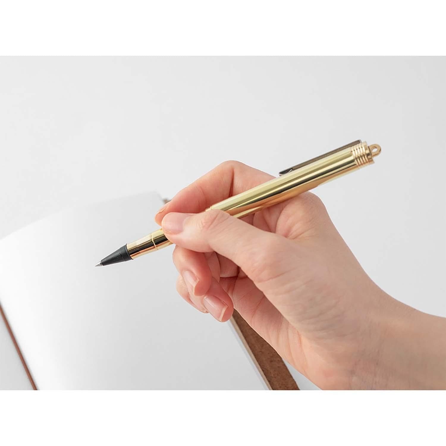 Traveler's Company Japan Penne TRC BRASS Rollerball Pen - Traveler's