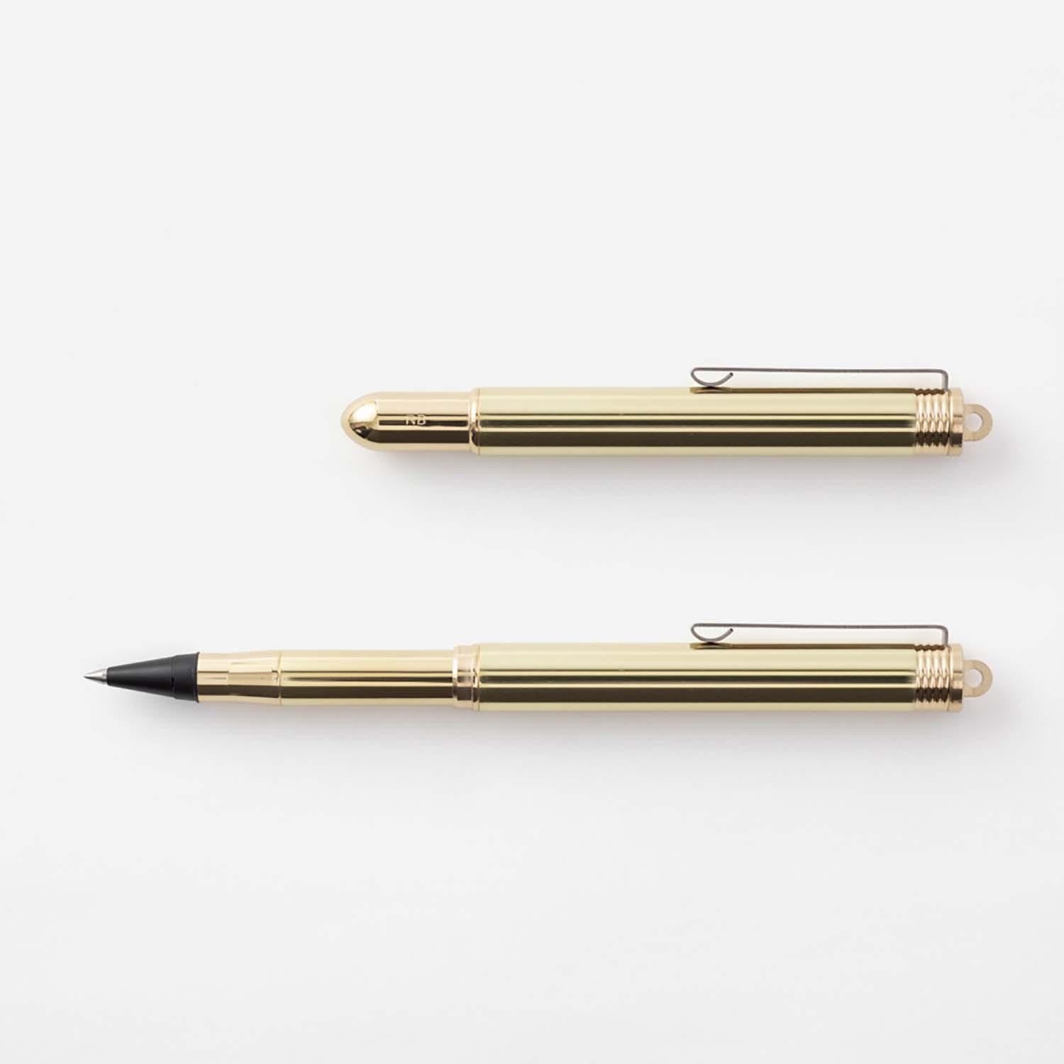Traveler's Company Japan Penne TRC BRASS Rollerball Pen - Traveler's
