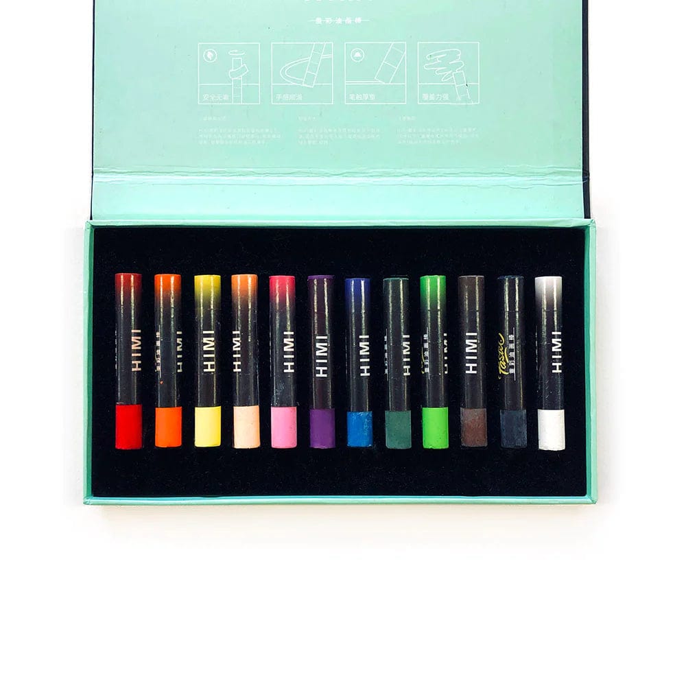 Himi Pittura 12 COLORI Pastelli ad olio