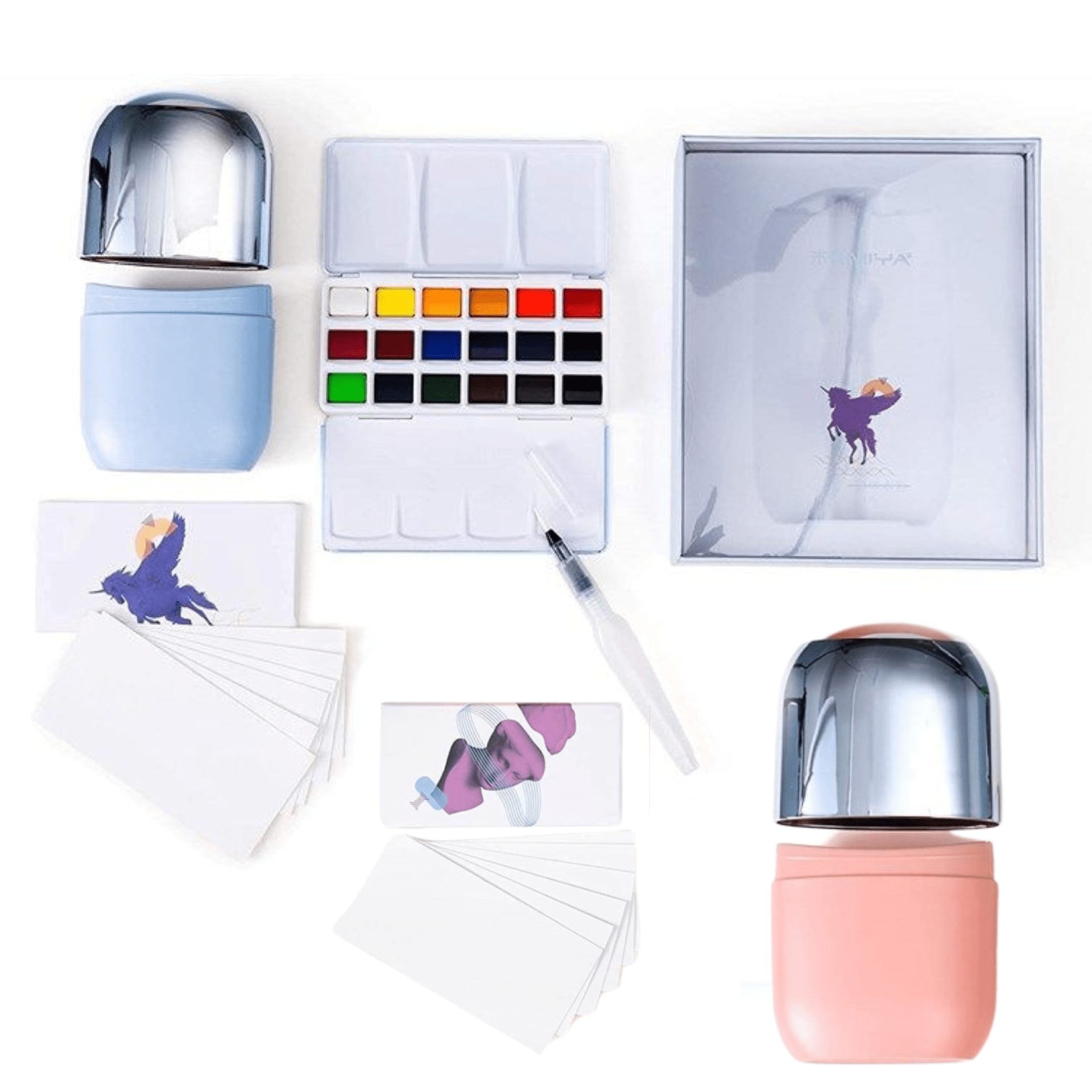 Himi Pittura Watercolor paint set - 18 colors