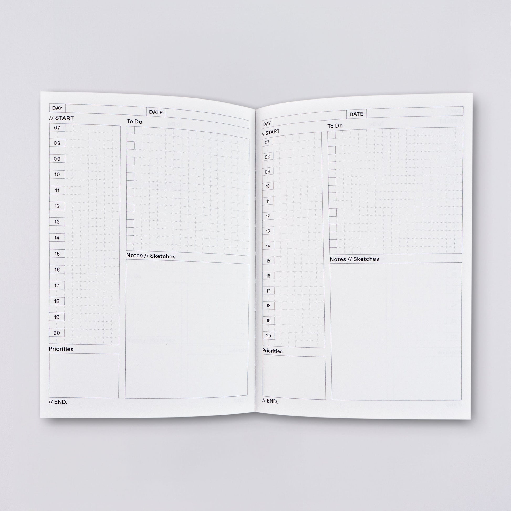 The Completist Planner Daily Planner Beams