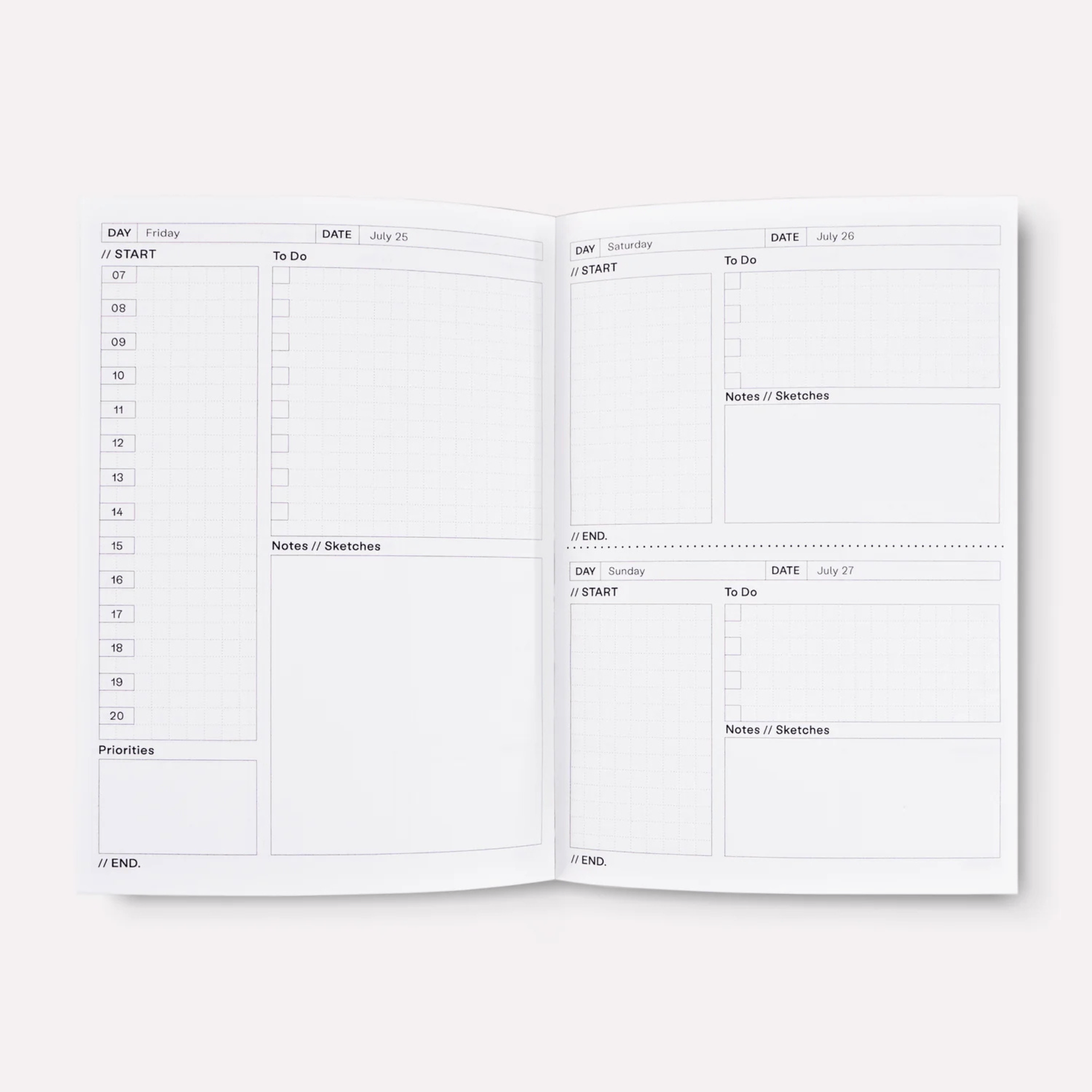 The Completist Planner Daily Planner Olivia