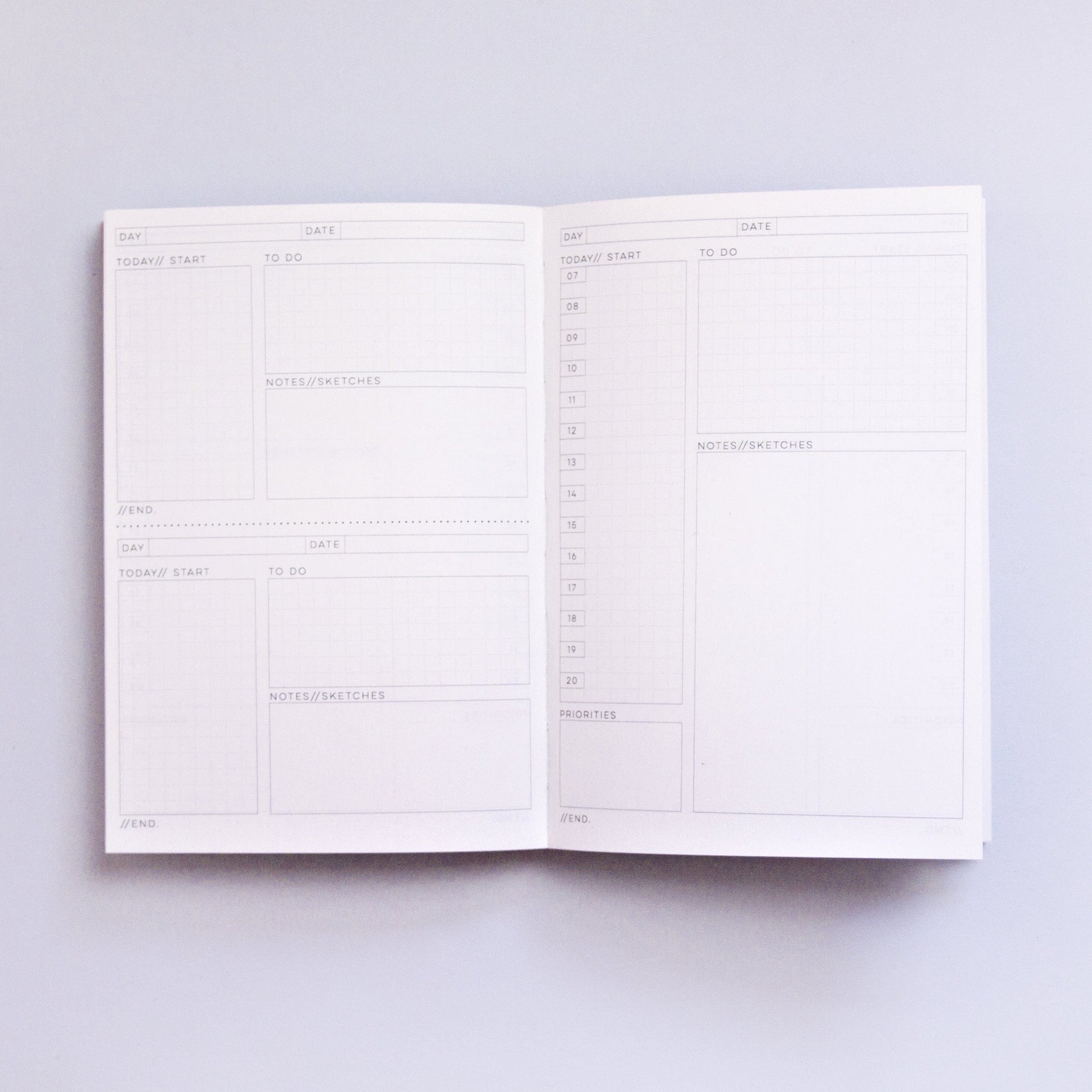 The Completist Planner Daily Planner Shadow Brush