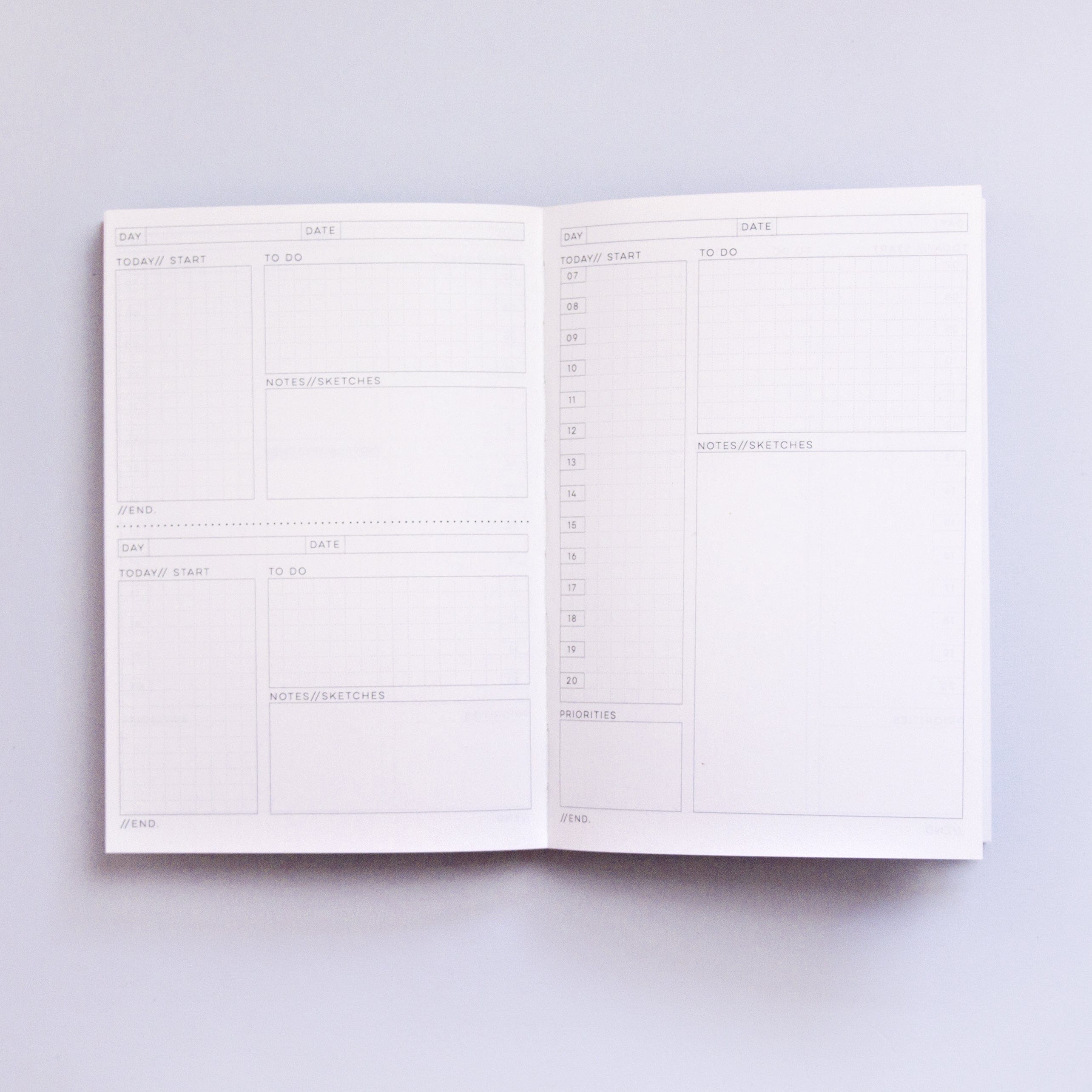 The Completist Planner Daily Planner Shadow Brush