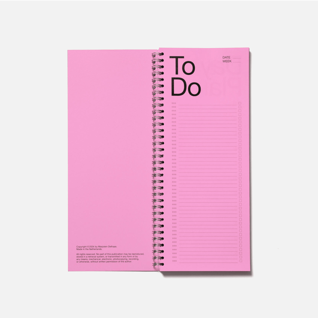 Marjolein Delhaas Planner Day Plan & Things To Do - Magenta