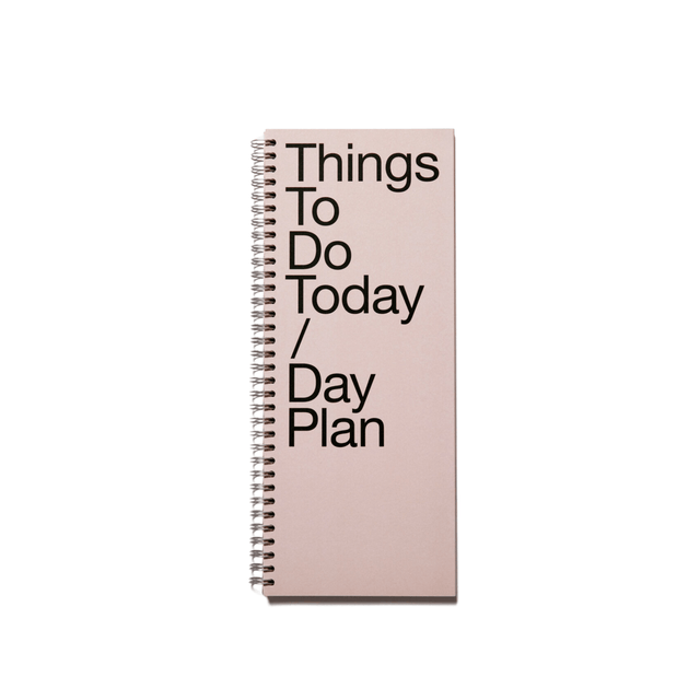 Marjolein Delhaas Planner Day Plan & Things To Do - Washed Pink