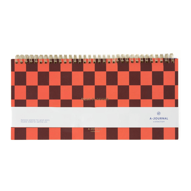 A-Journal Planner Desk Planner Checkered