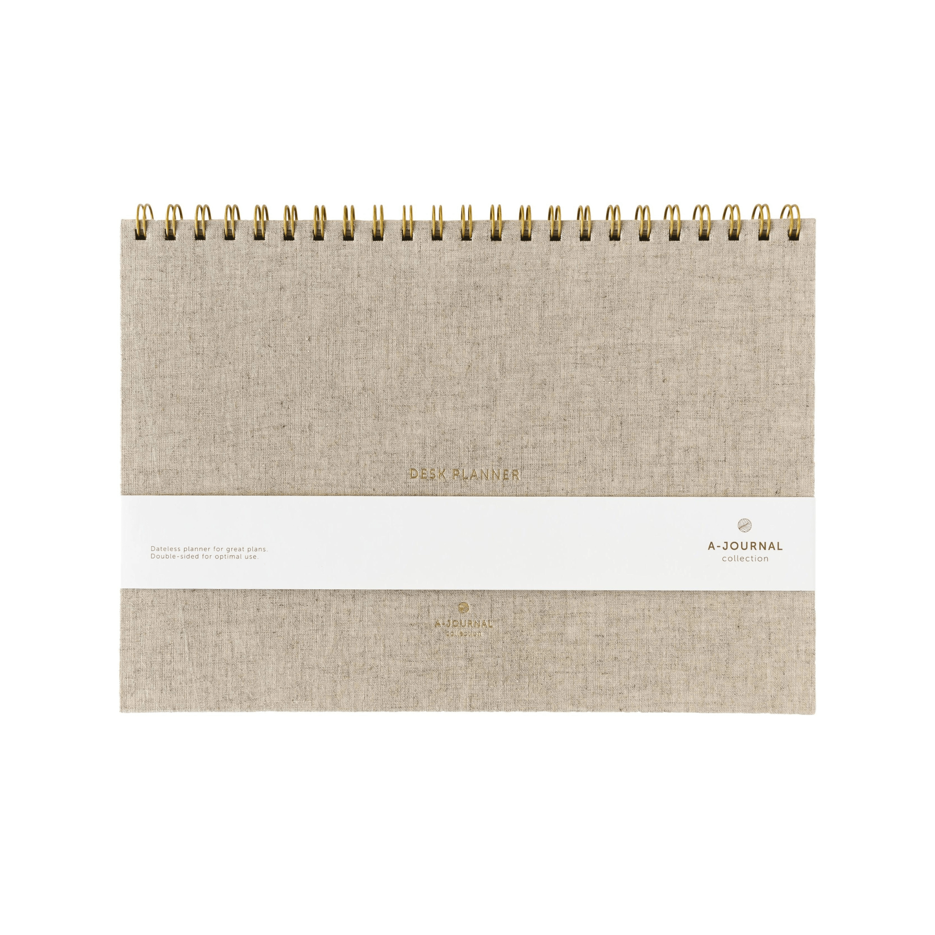A-Journal Planner Desk Planner Linen