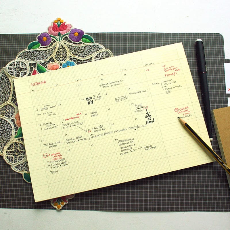 Paperways Planner Desk Planner Monthly Paperways