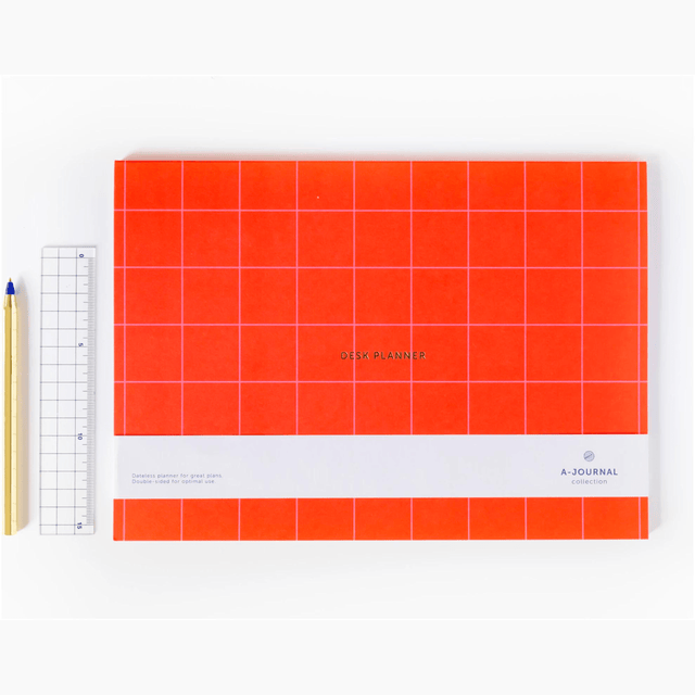 A-Journal Planner Desk Planner Red