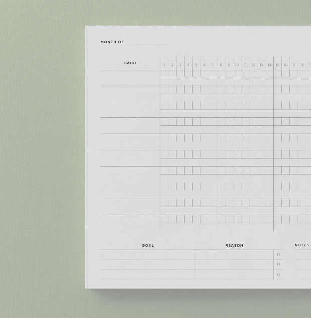 Appointed Planner Habit Tracker Desk