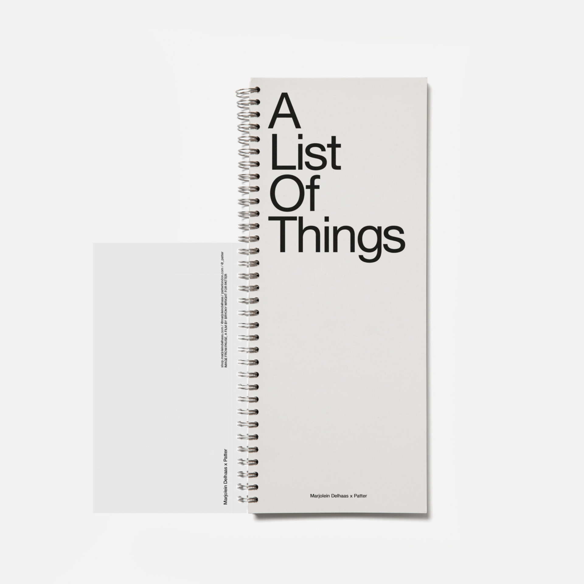 Marjolein Delhaas Planner List of Things - Quaderno delle To Do