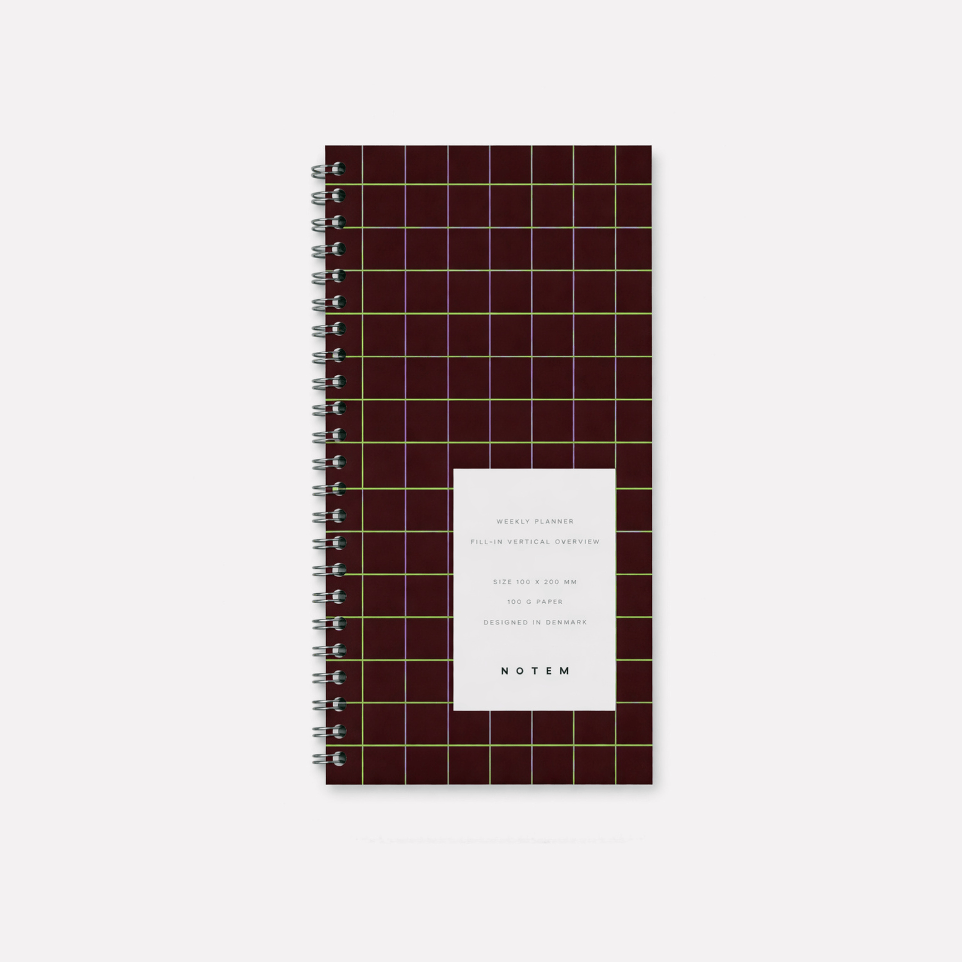 Notem Planner BLACK CHECK Luca Weekly Planner
