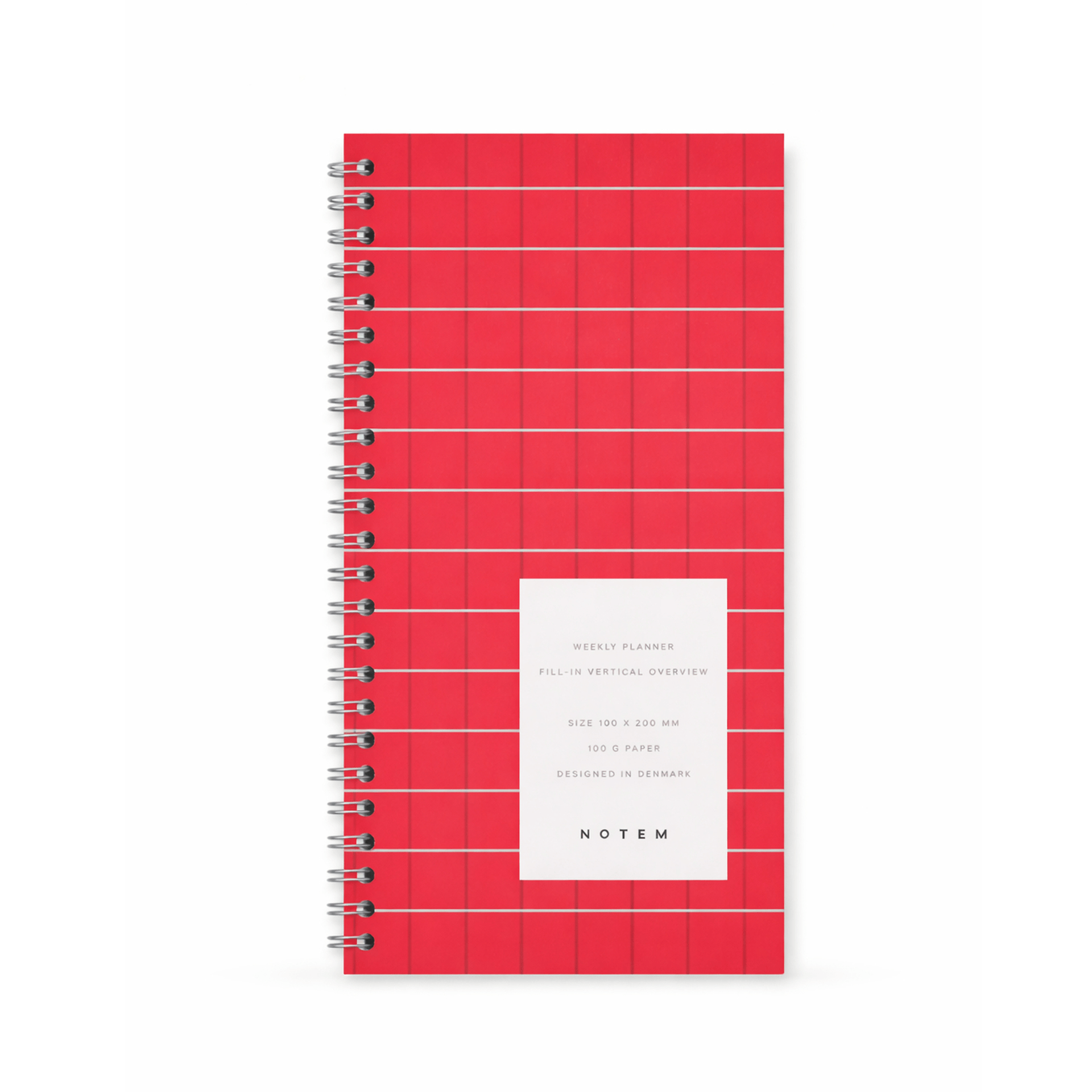 Notem Planner RED CHECK Luca Weekly Planner