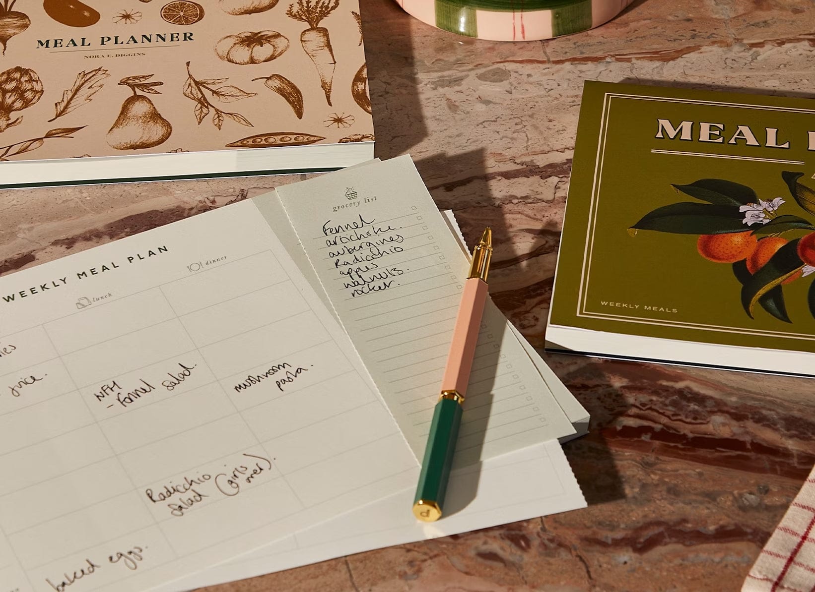 Papier Planner Meal Planner - On the Menu