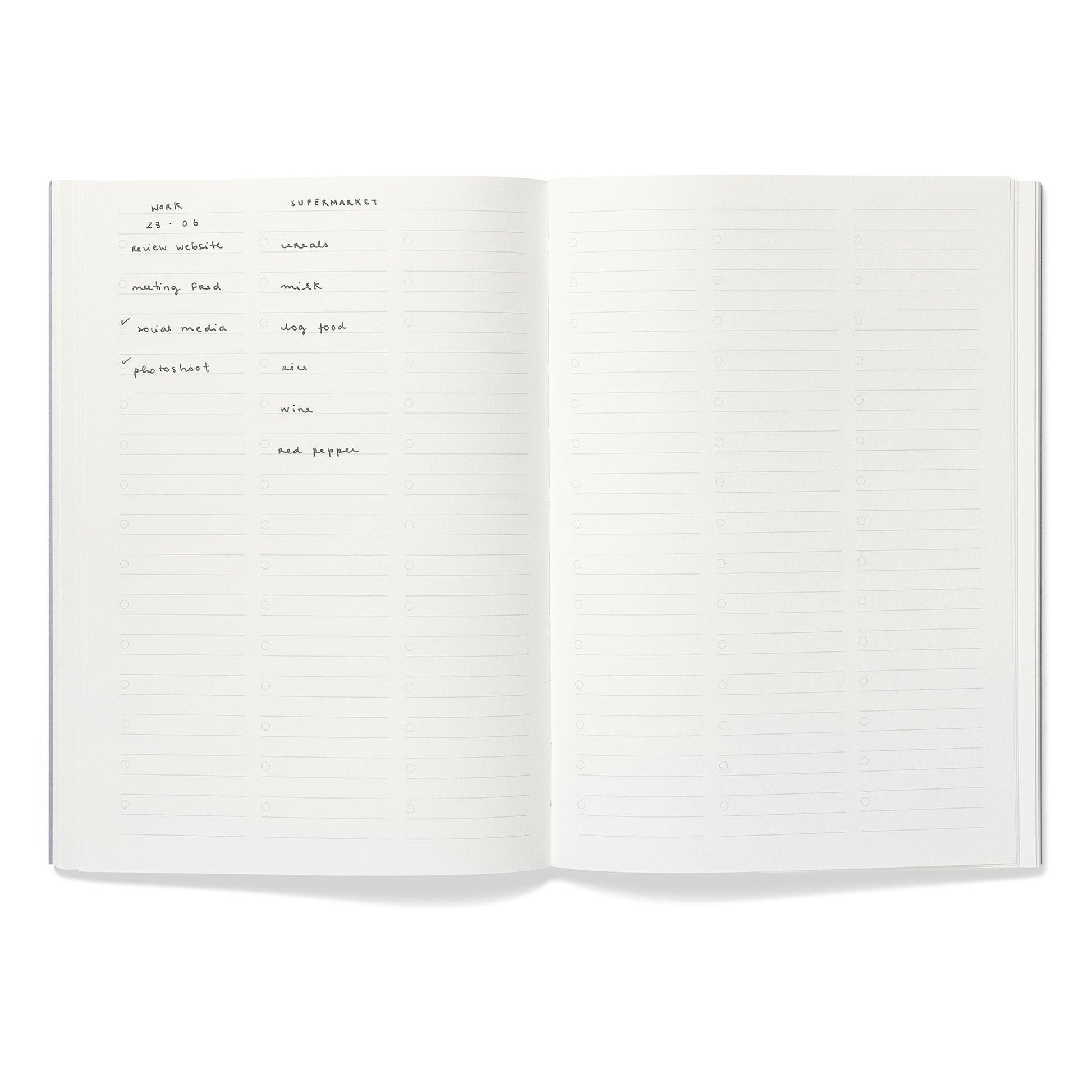 Mishmash Planner Naked Chechlist - quaderno delle liste