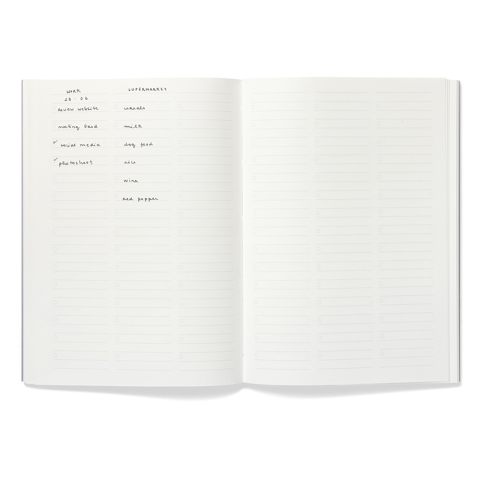 Mishmash Planner Naked Chechlist - quaderno delle liste