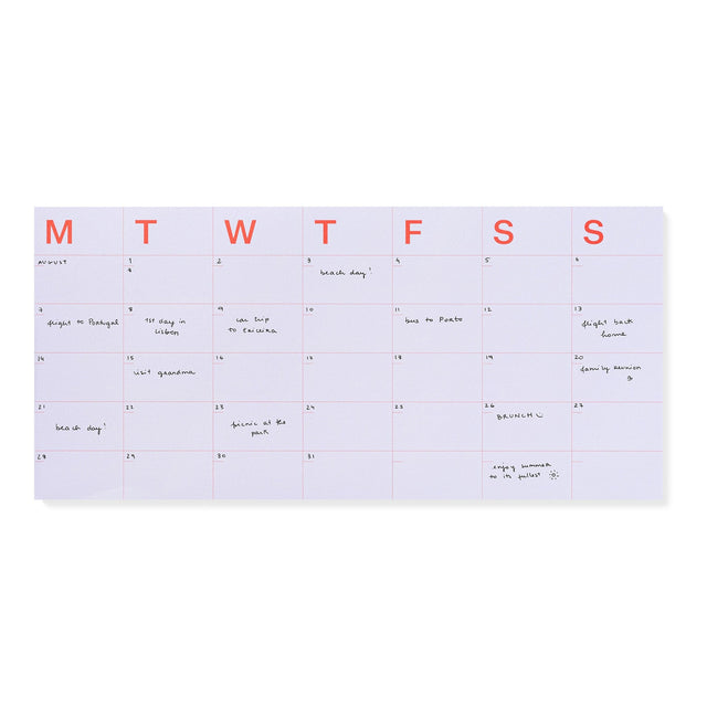 Mishmash Planner MONTHLY Notepad Large MishMash