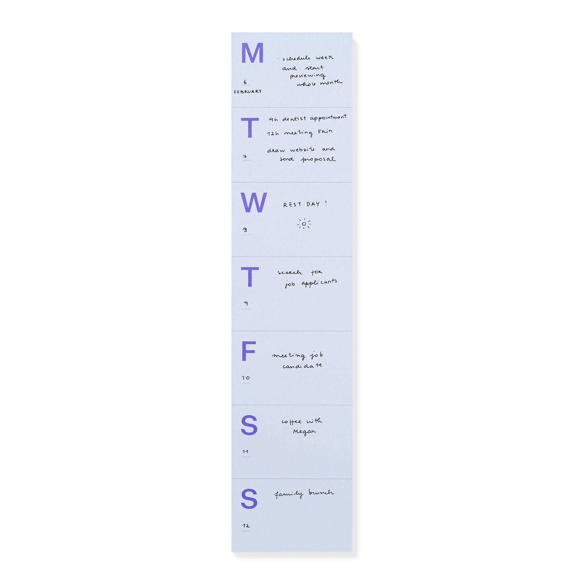 Mishmash Planner WEEKLY CLASSIC Notepad Large MishMash
